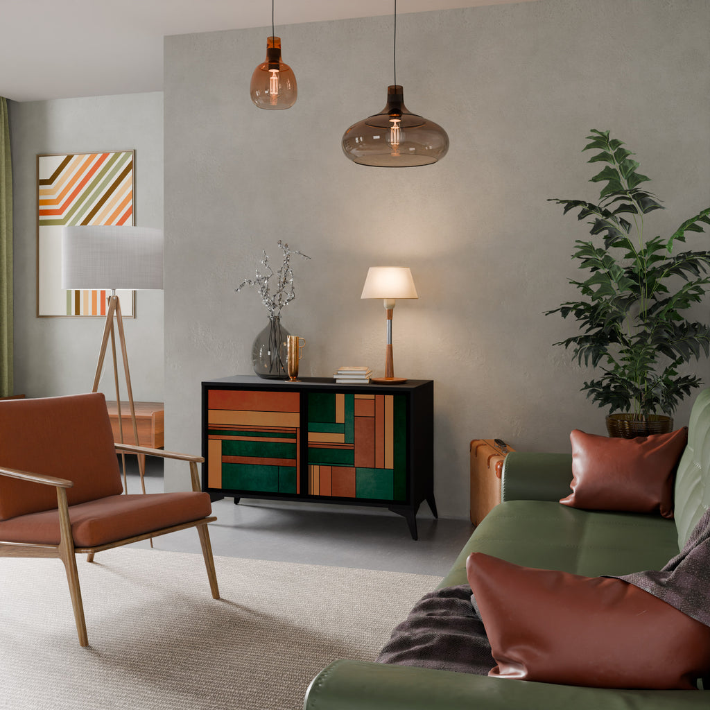 EARTHY FIGURES Dvoudveřová komoda