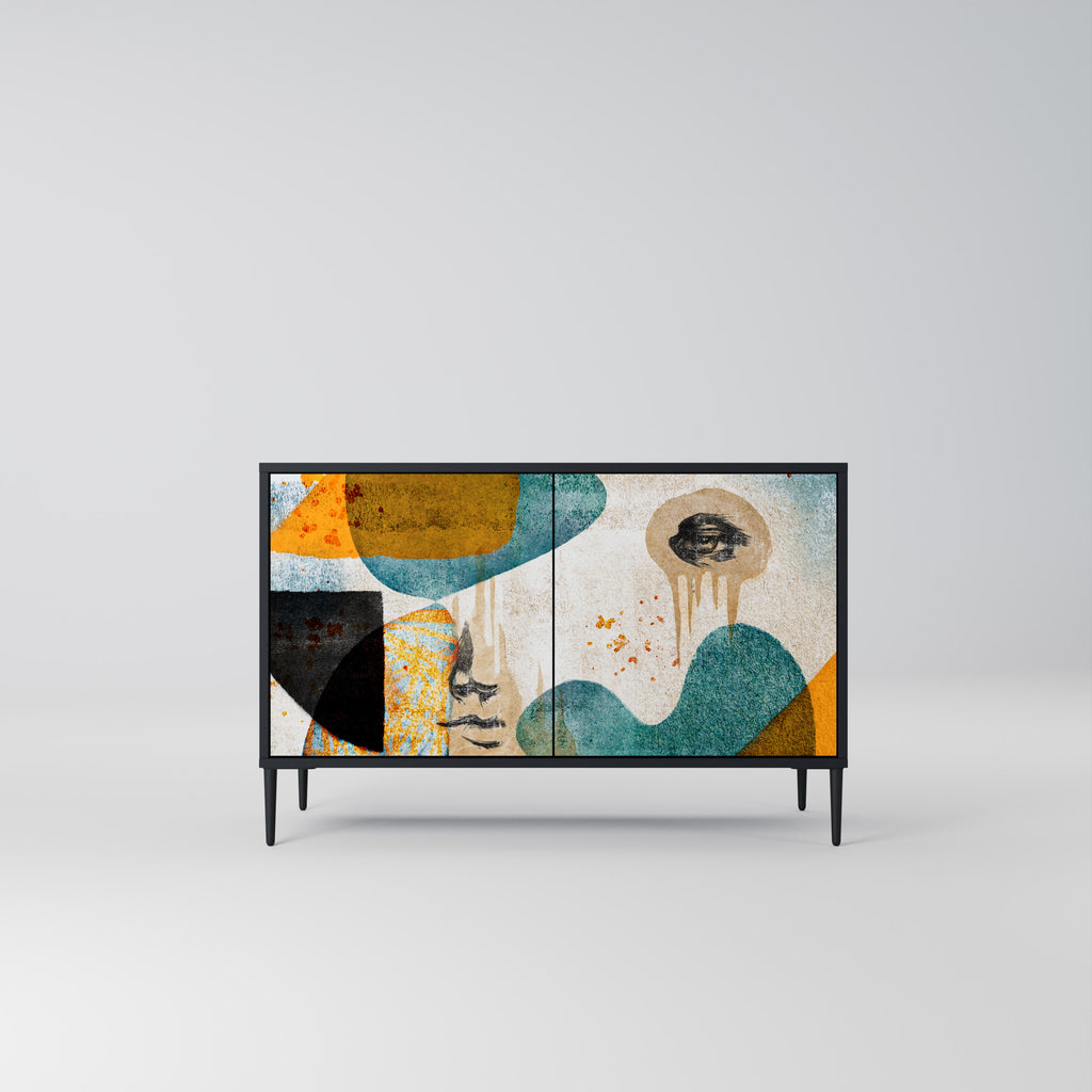 ABSTRACT FACES 2-Door Sideboard