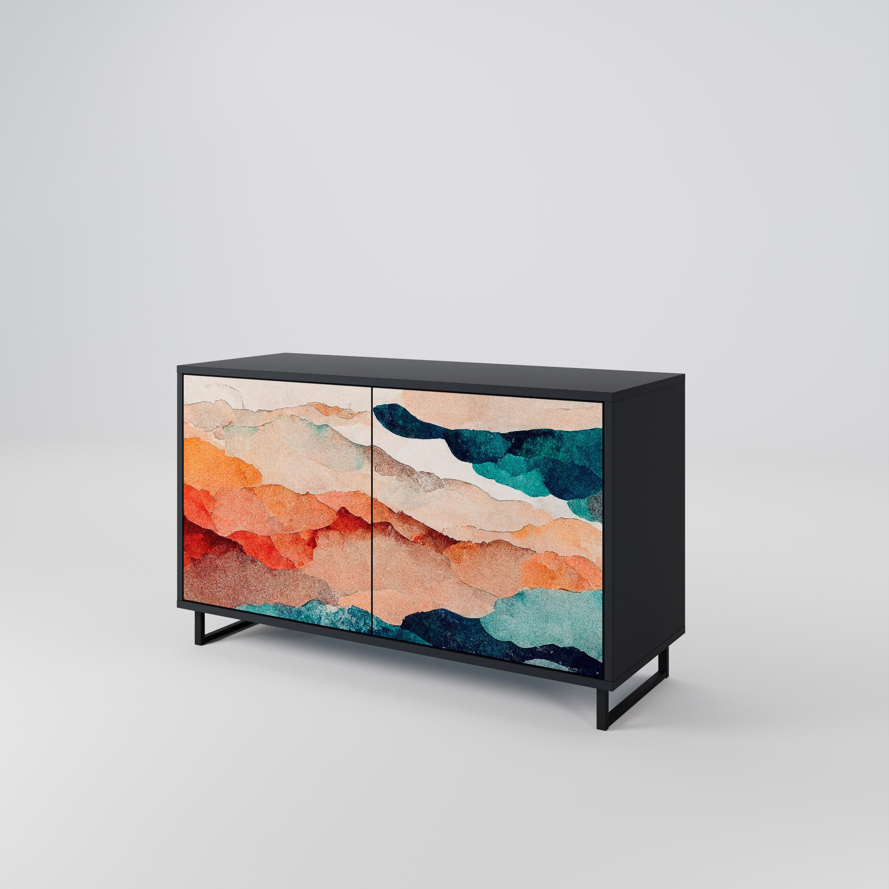 ABSTRACT LANDSCAPE 2-Door Sideboard