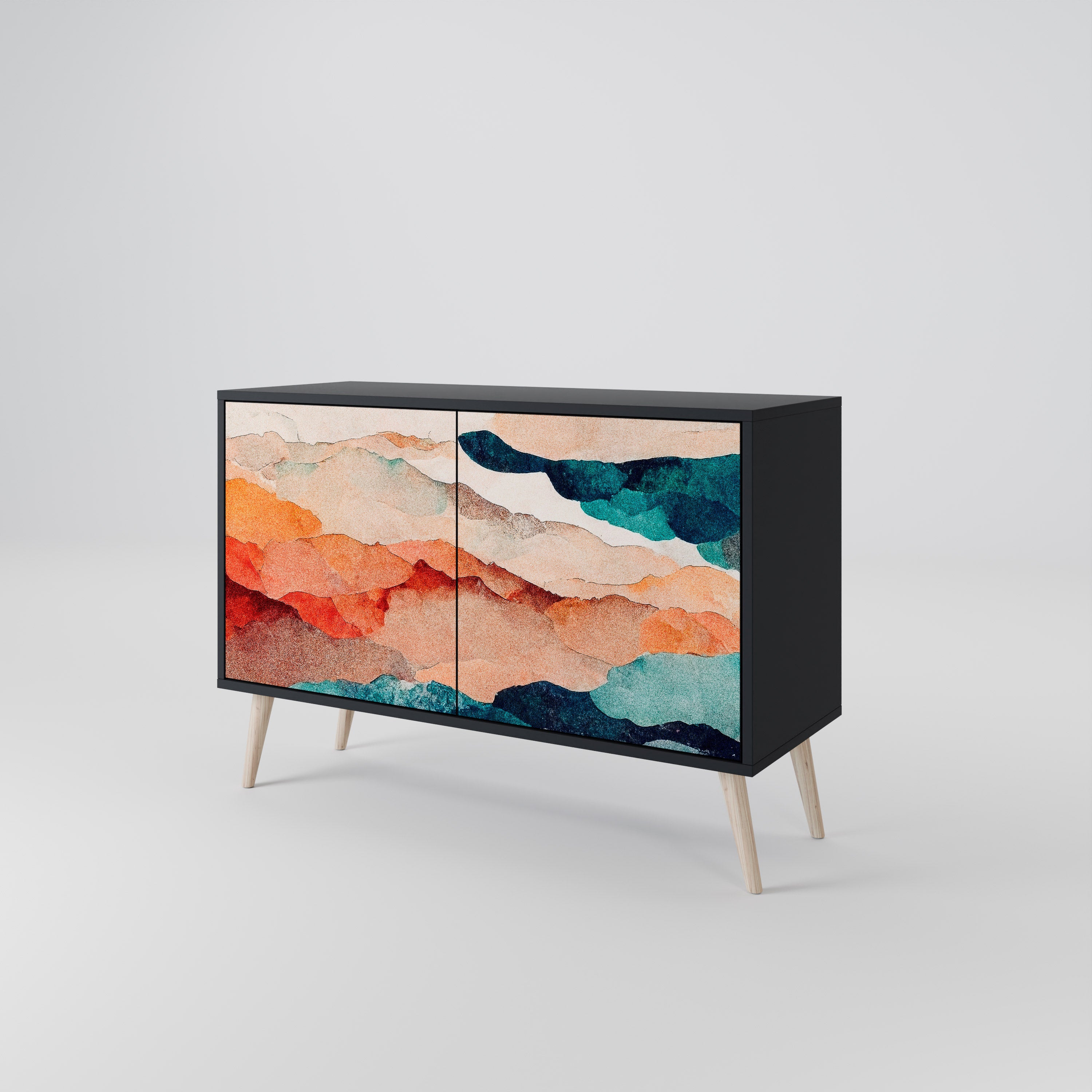 ABSTRACT LANDSCAPE 2-Door Sideboard