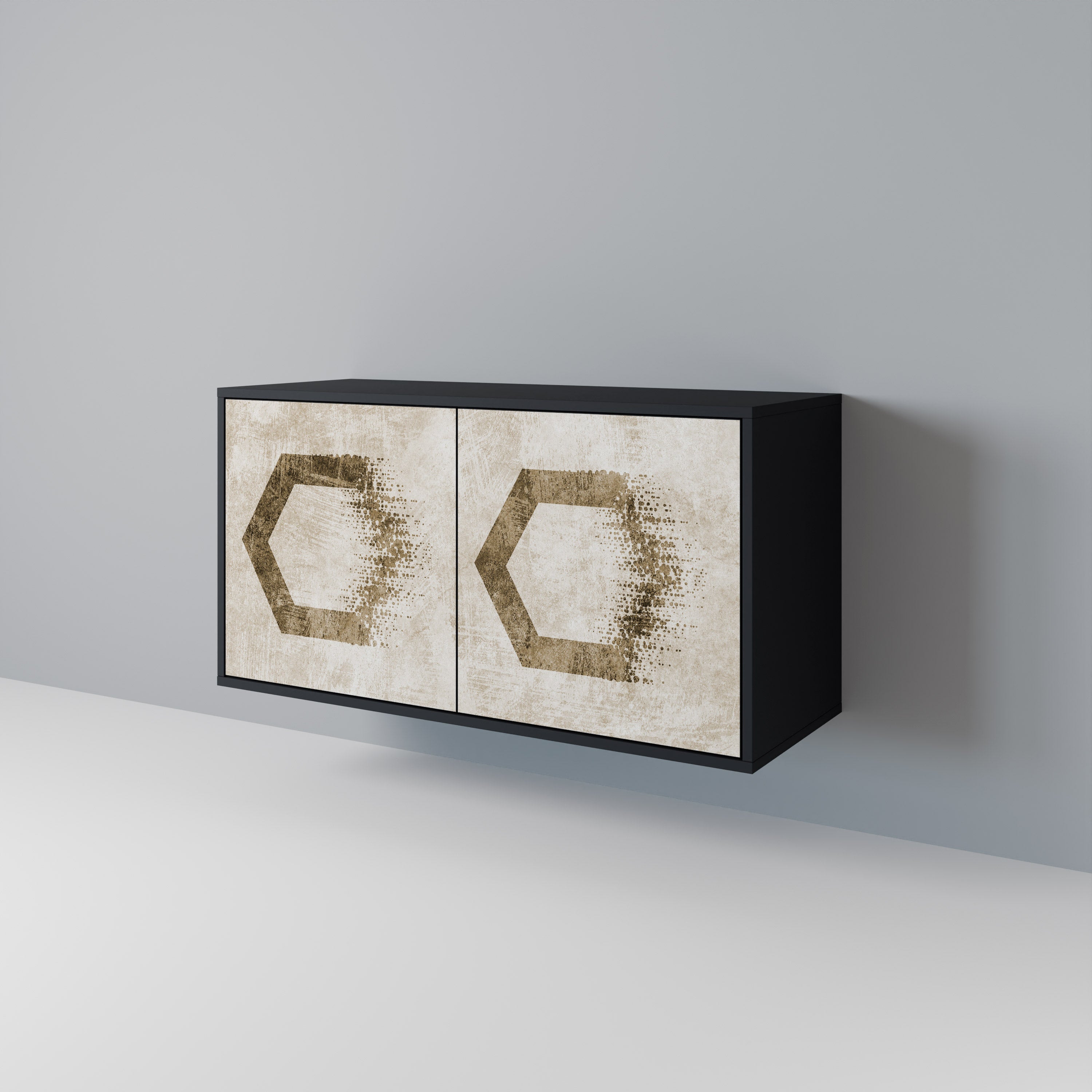 HEXAGONAL SHAPES 2-Door Sideboard