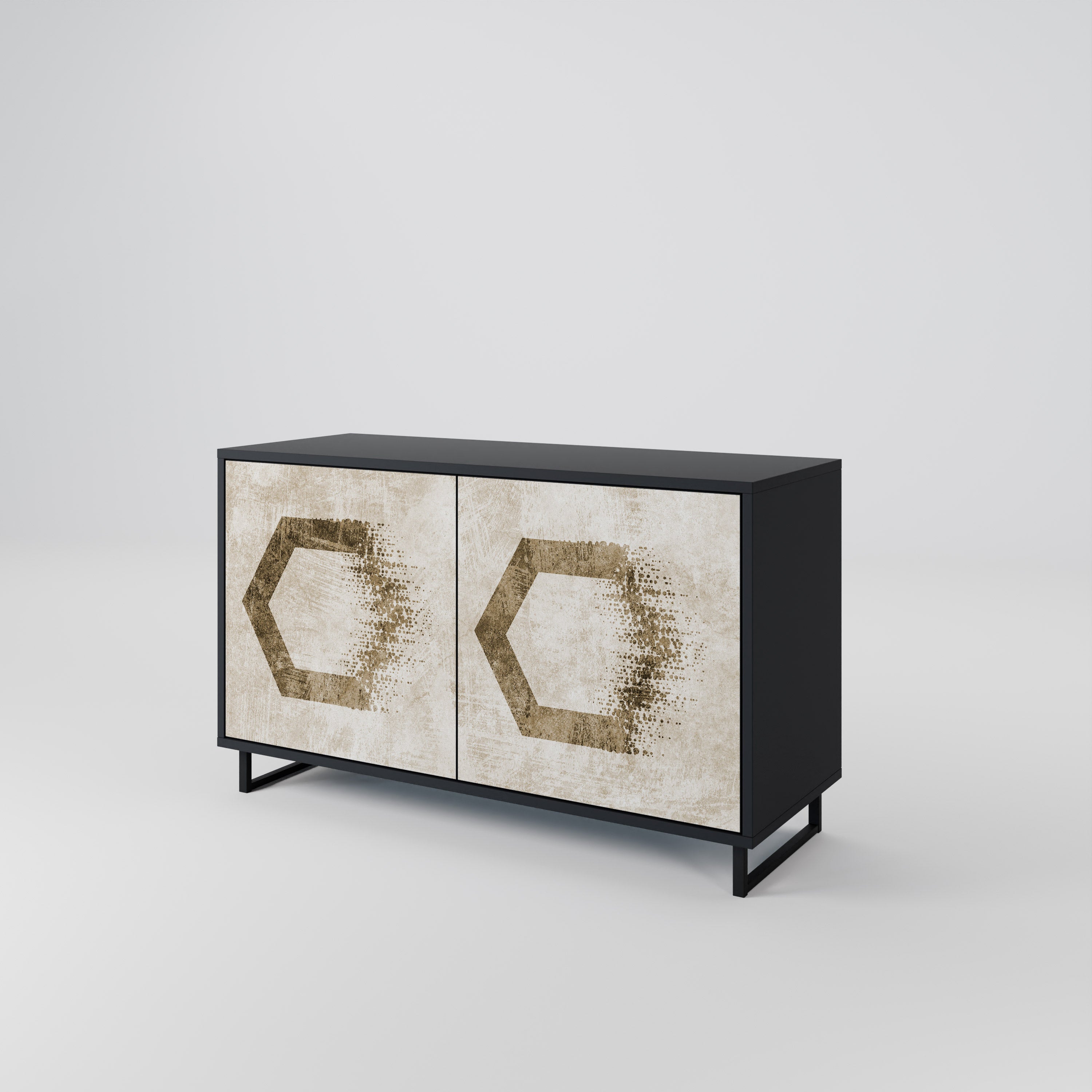 HEXAGONAL SHAPES 2-Door Sideboard