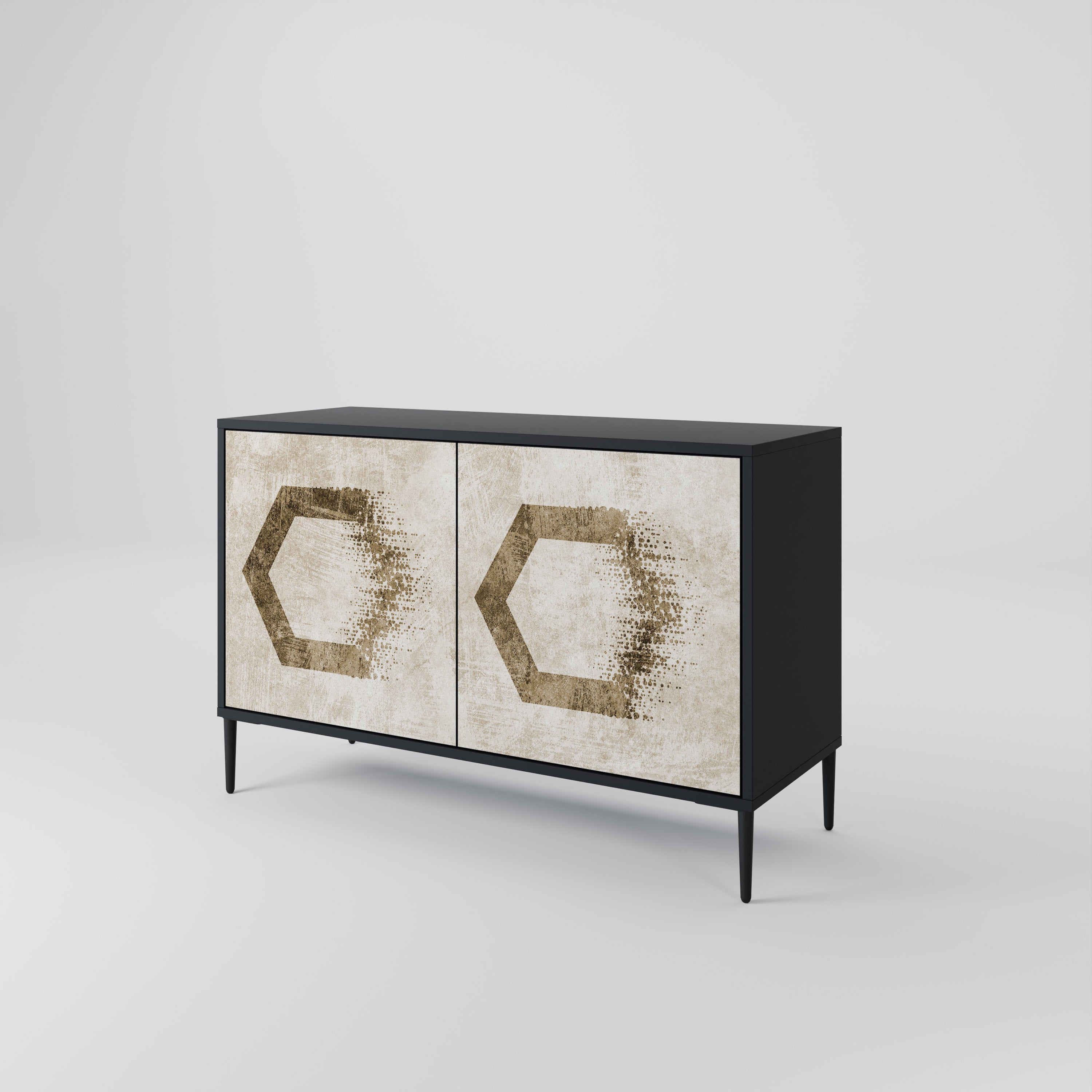 HEXAGONAL SHAPES 2-Door Sideboard