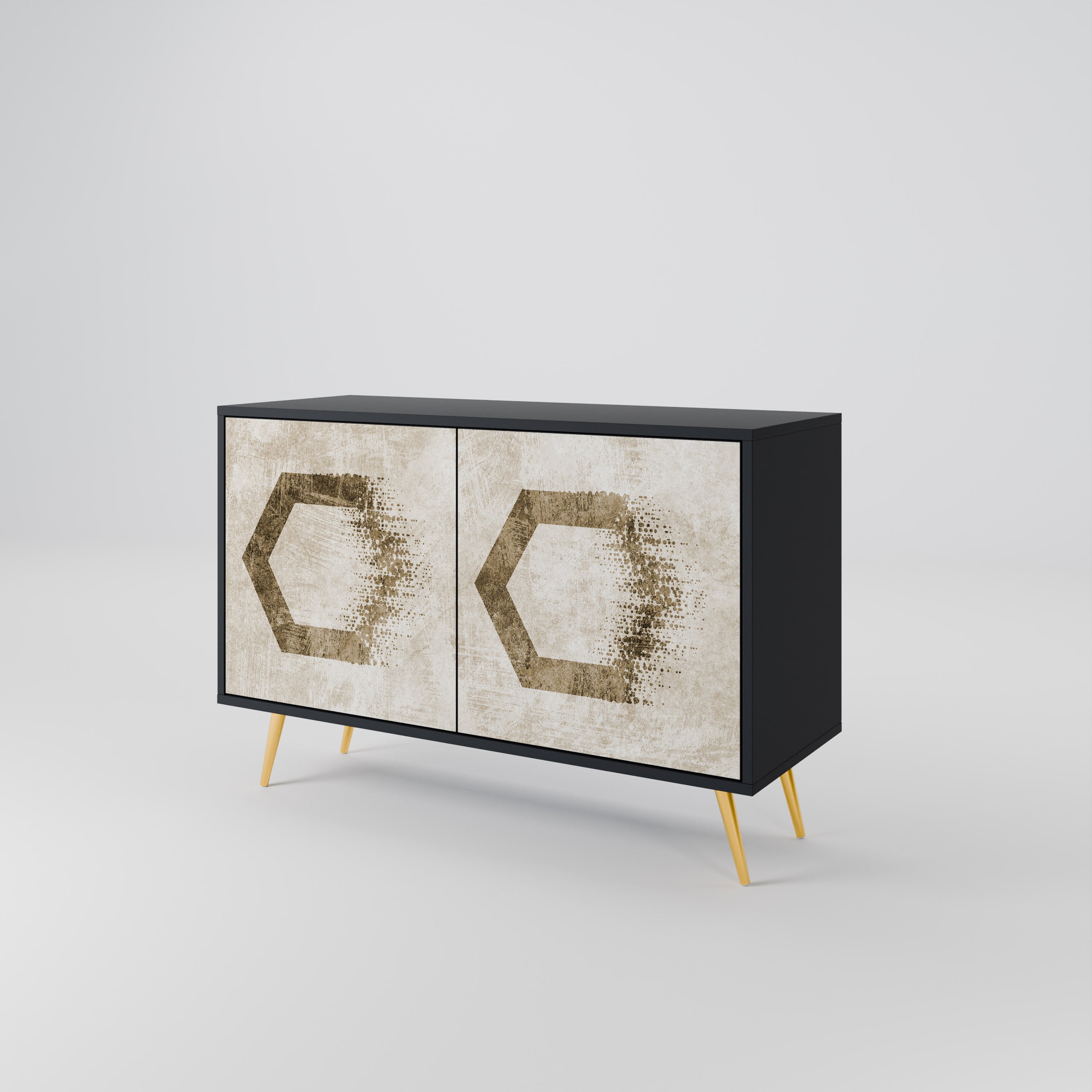 HEXAGONAL SHAPES 2-Door Sideboard
