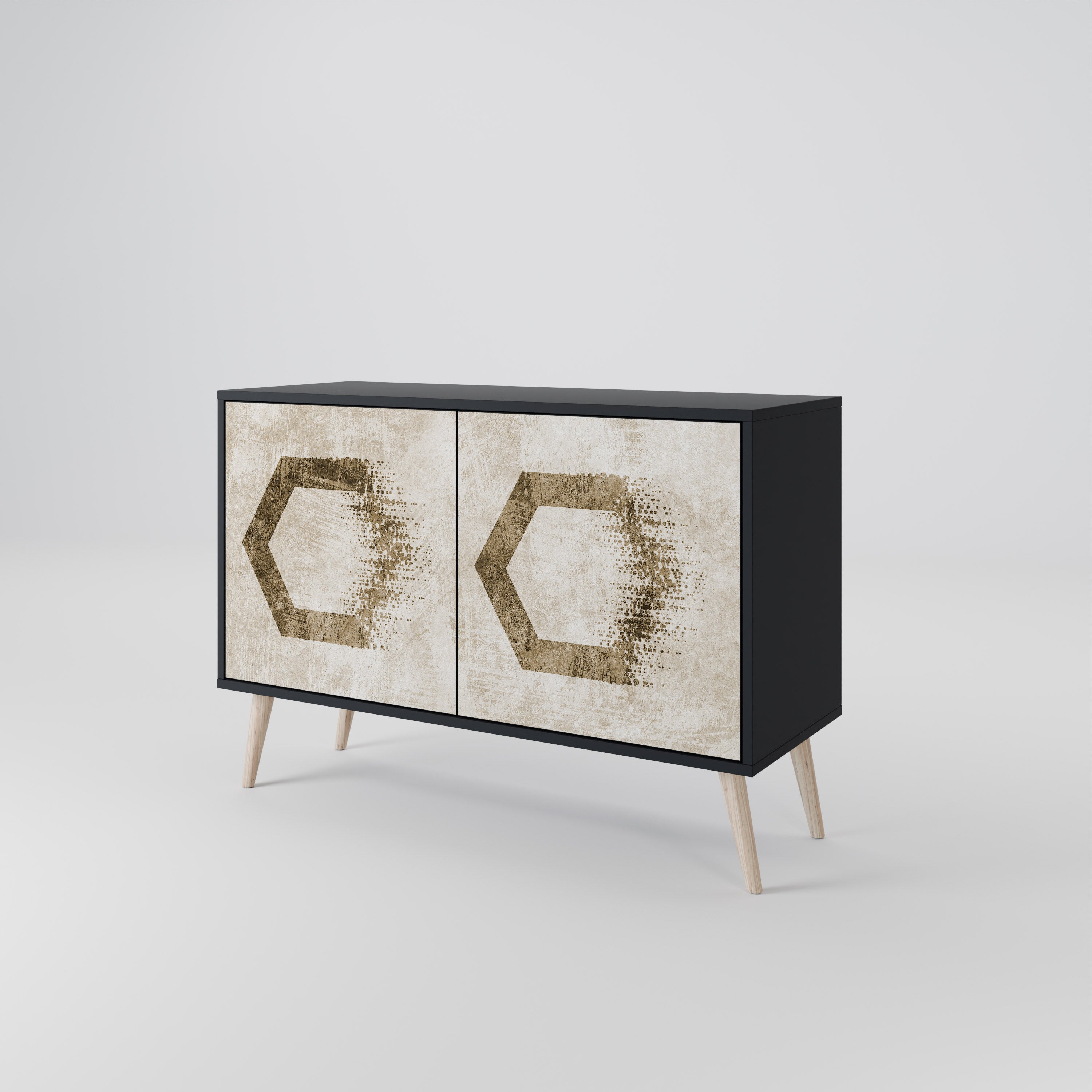 HEXAGONAL SHAPES 2-Door Sideboard