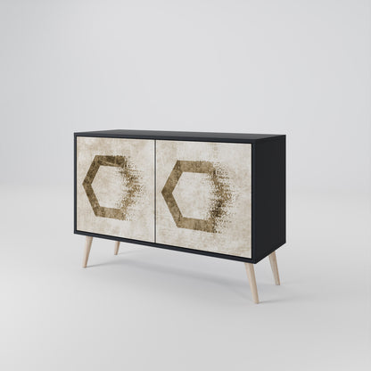 HEXAGONAL SHAPES Dvoudveřová komoda