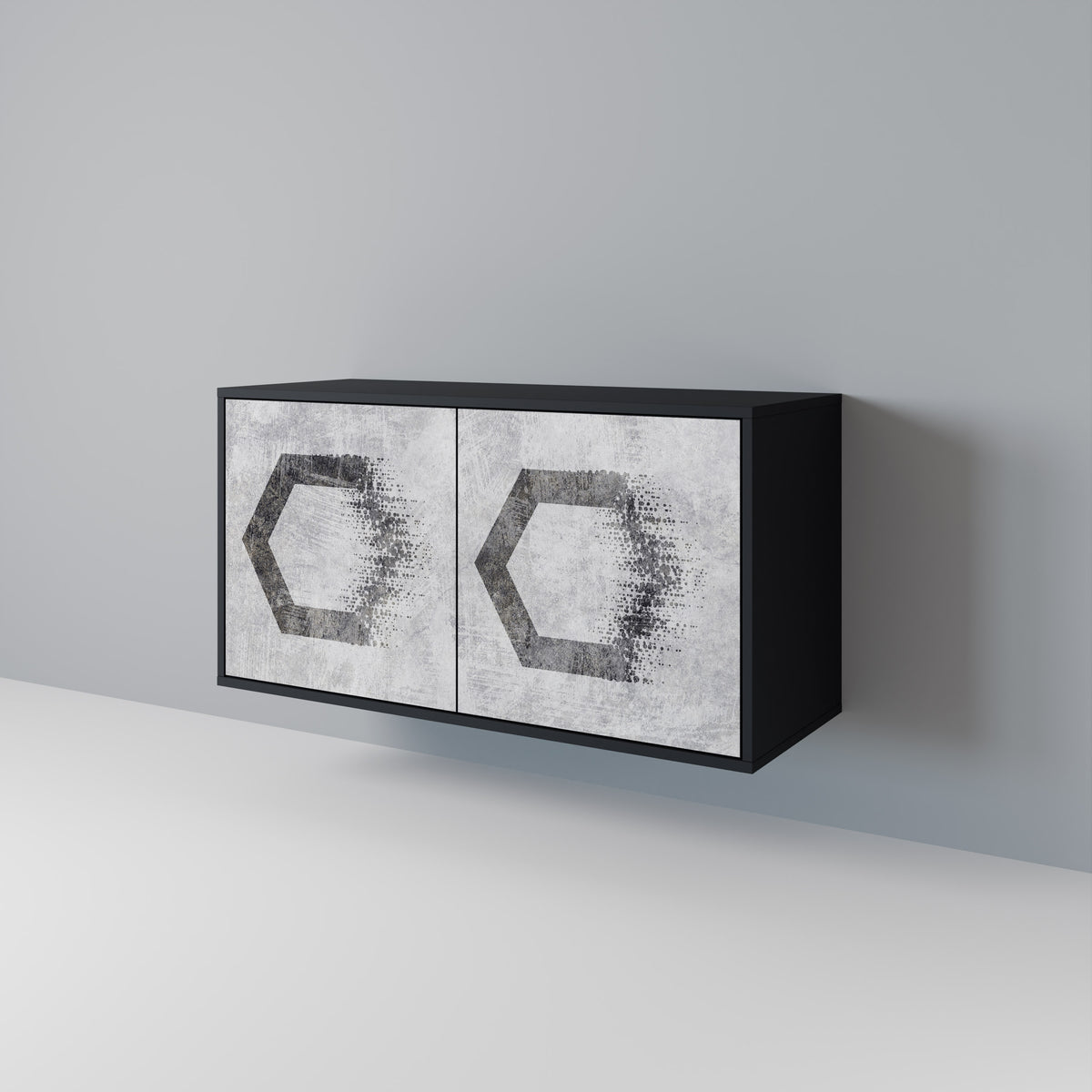 HEXAGONAL FIGURES Dvoudveřová komoda