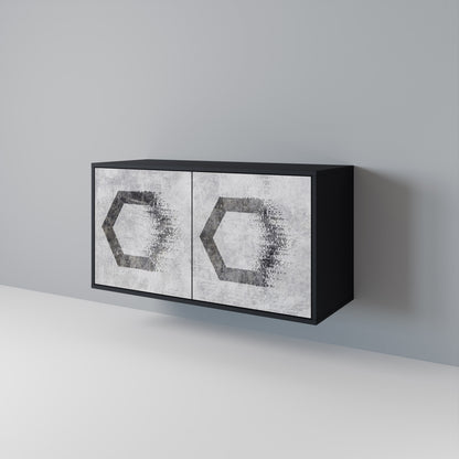 HEXAGONAL FIGURES Dvoudveřová komoda
