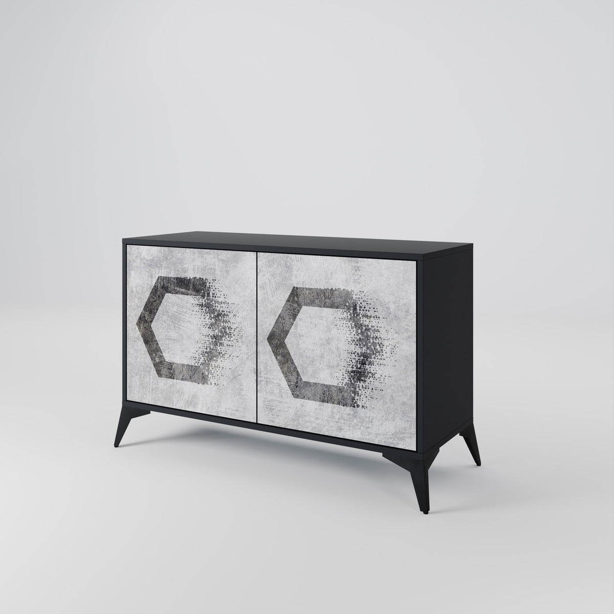 HEXAGONAL FIGURES Dvoudveřová komoda