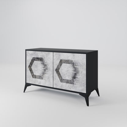 HEXAGONAL FIGURES Dvoudveřová komoda