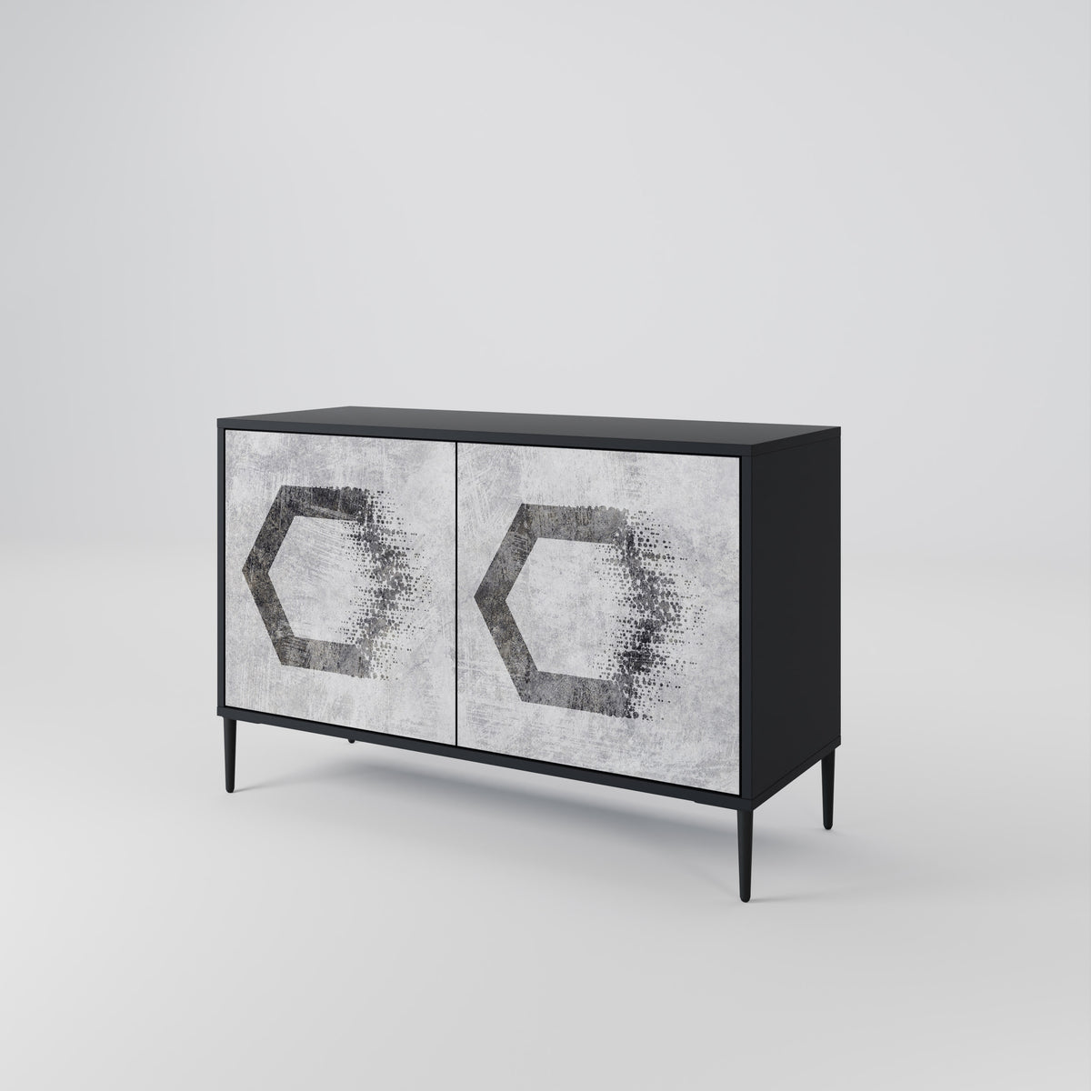 HEXAGONAL FIGURES Dvoudveřová komoda