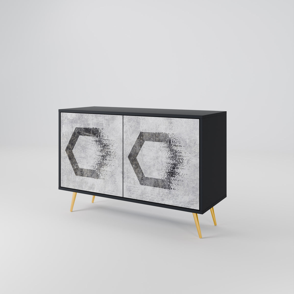 HEXAGONAL FIGURES Dvoudveřová komoda