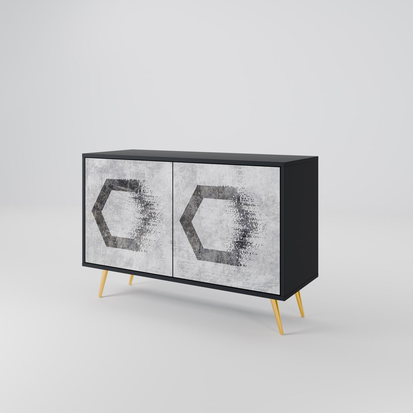 HEXAGONAL FIGURES Dvoudveřová komoda