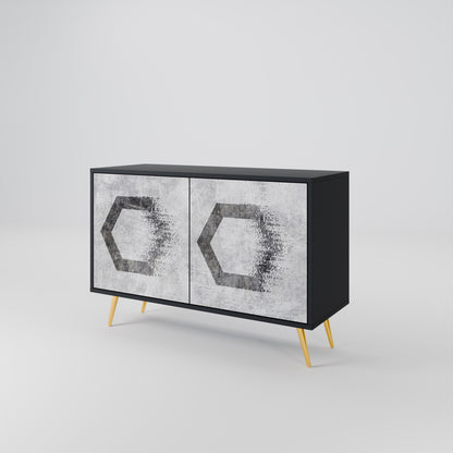 HEXAGONAL FIGURES Dvoudveřová komoda