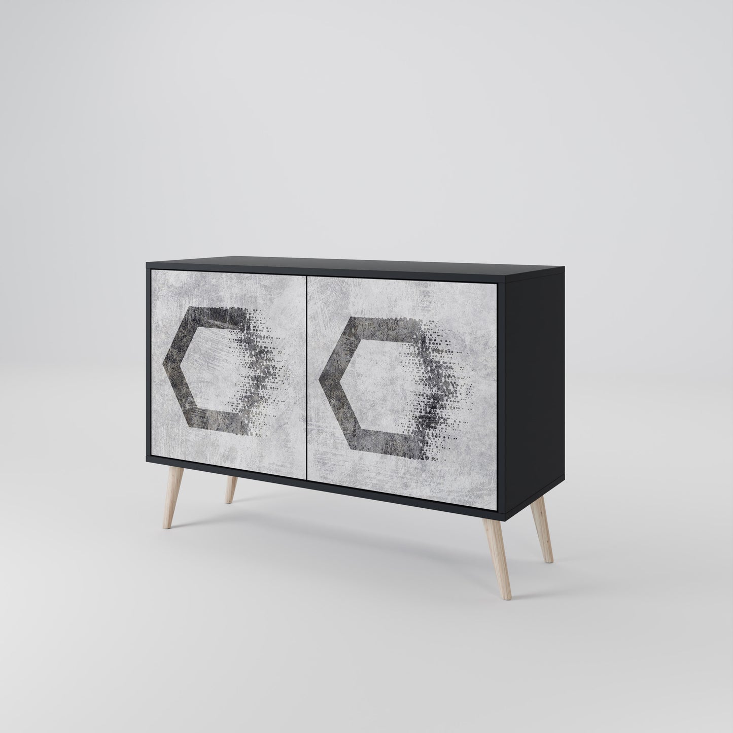 HEXAGONAL FIGURES Dvoudveřová komoda