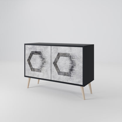 HEXAGONAL FIGURES Dvoudveřová komoda