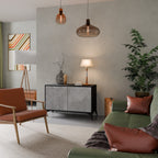 CONCRETE ZIG ZAG 2-Door Sideboard
