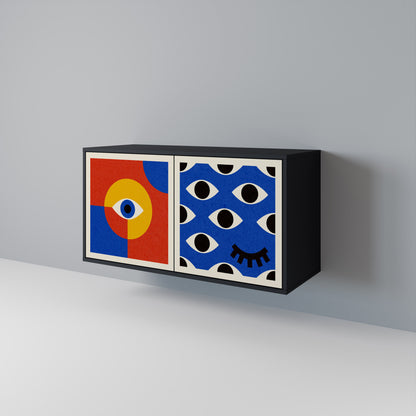 GEOMETRIC EYES Dvoudveřová komoda