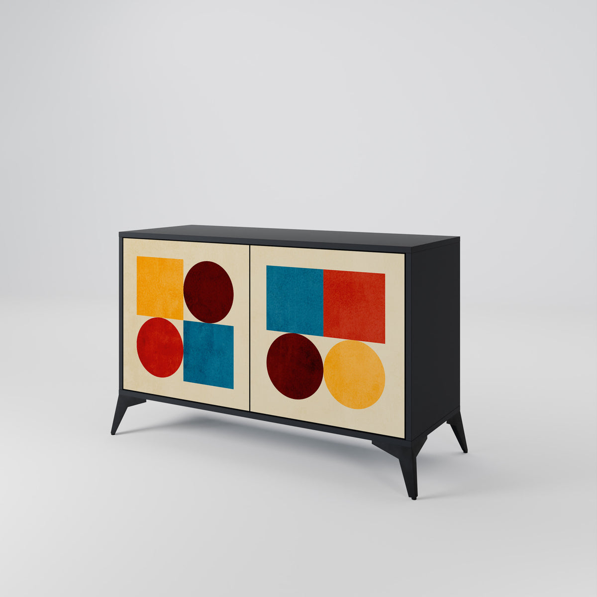 GEOMETRIC PUZZLE Dvoudveřová komoda