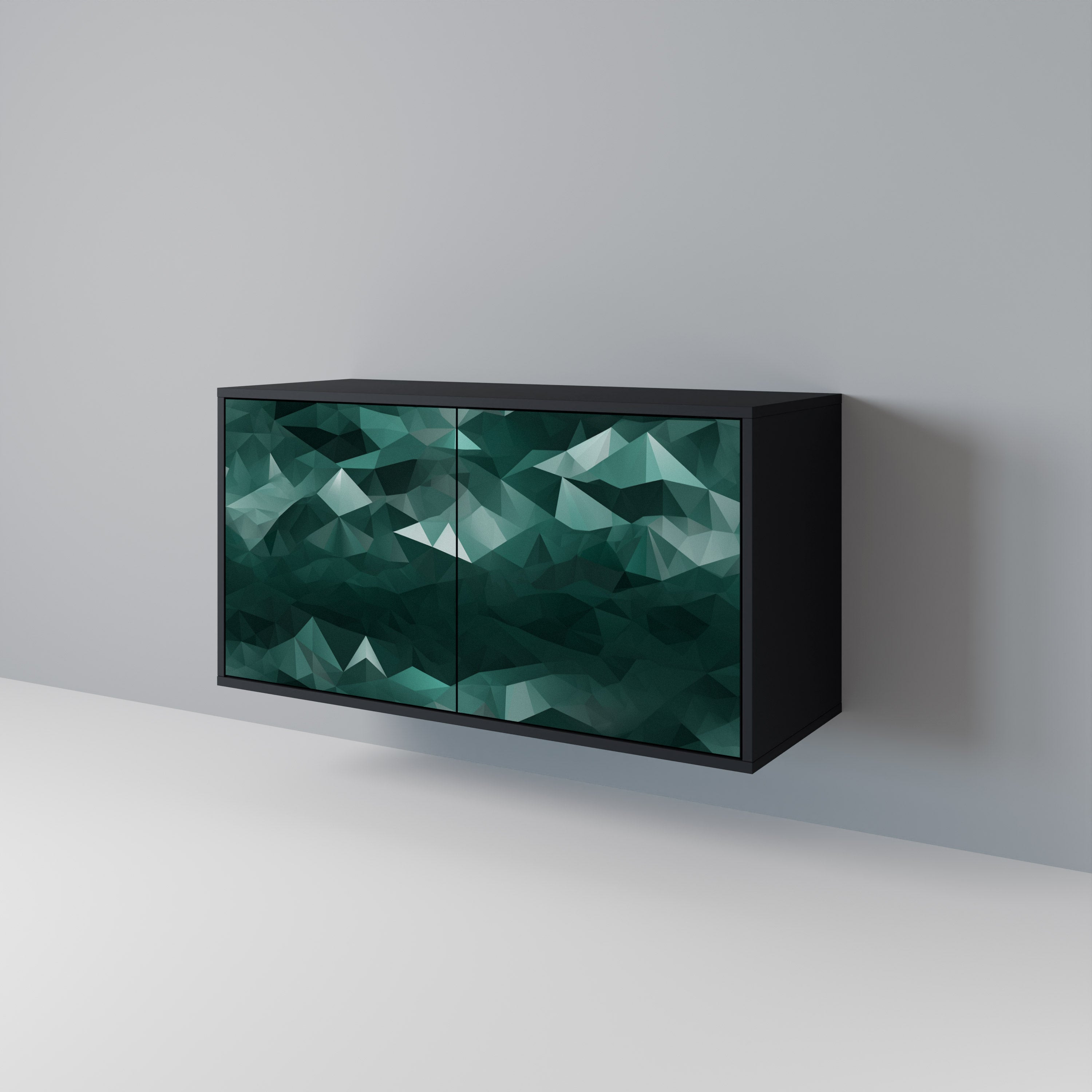 POLYGONAL FLOATING 2-Door Sideboard