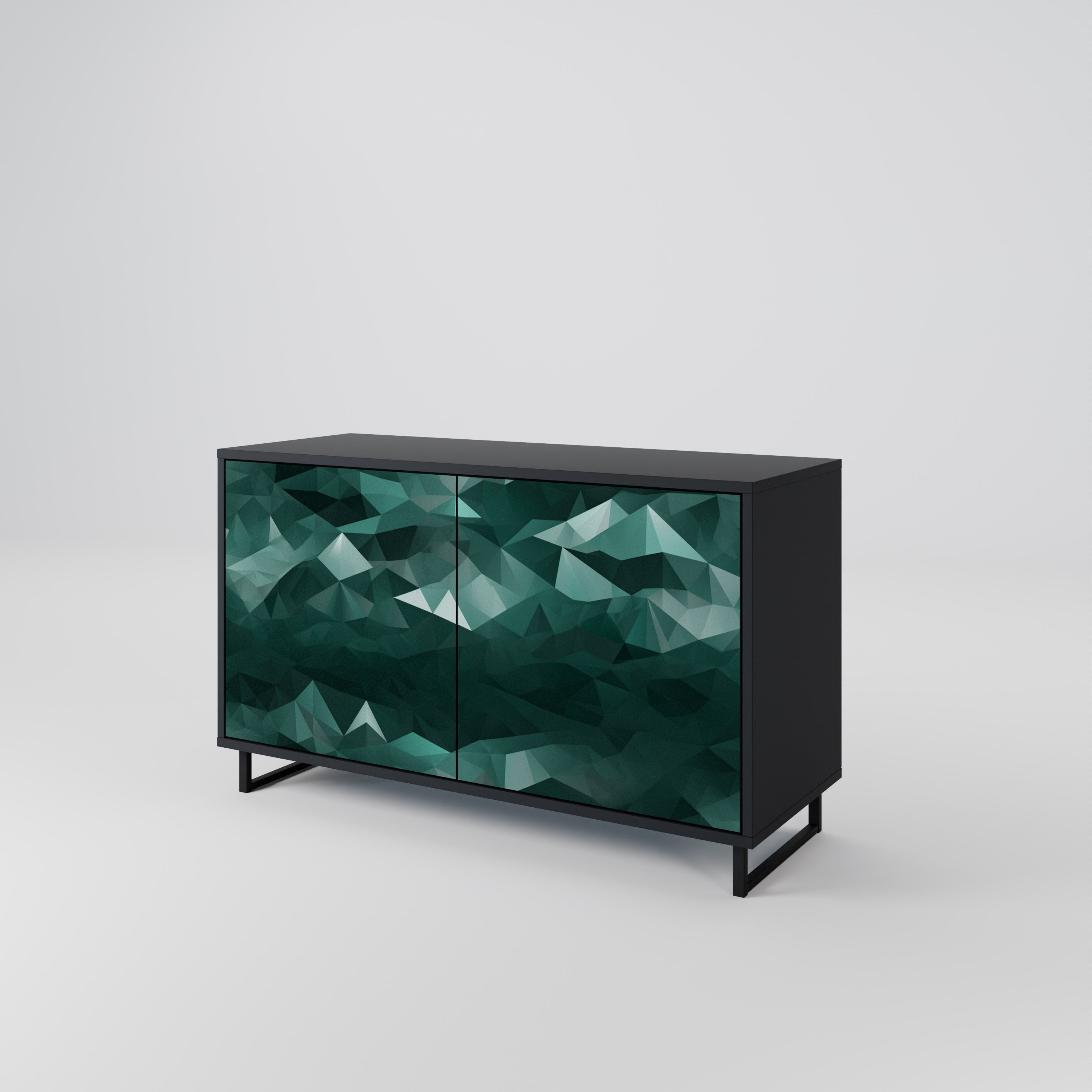 POLYGONAL FLOATING 2-Door Sideboard