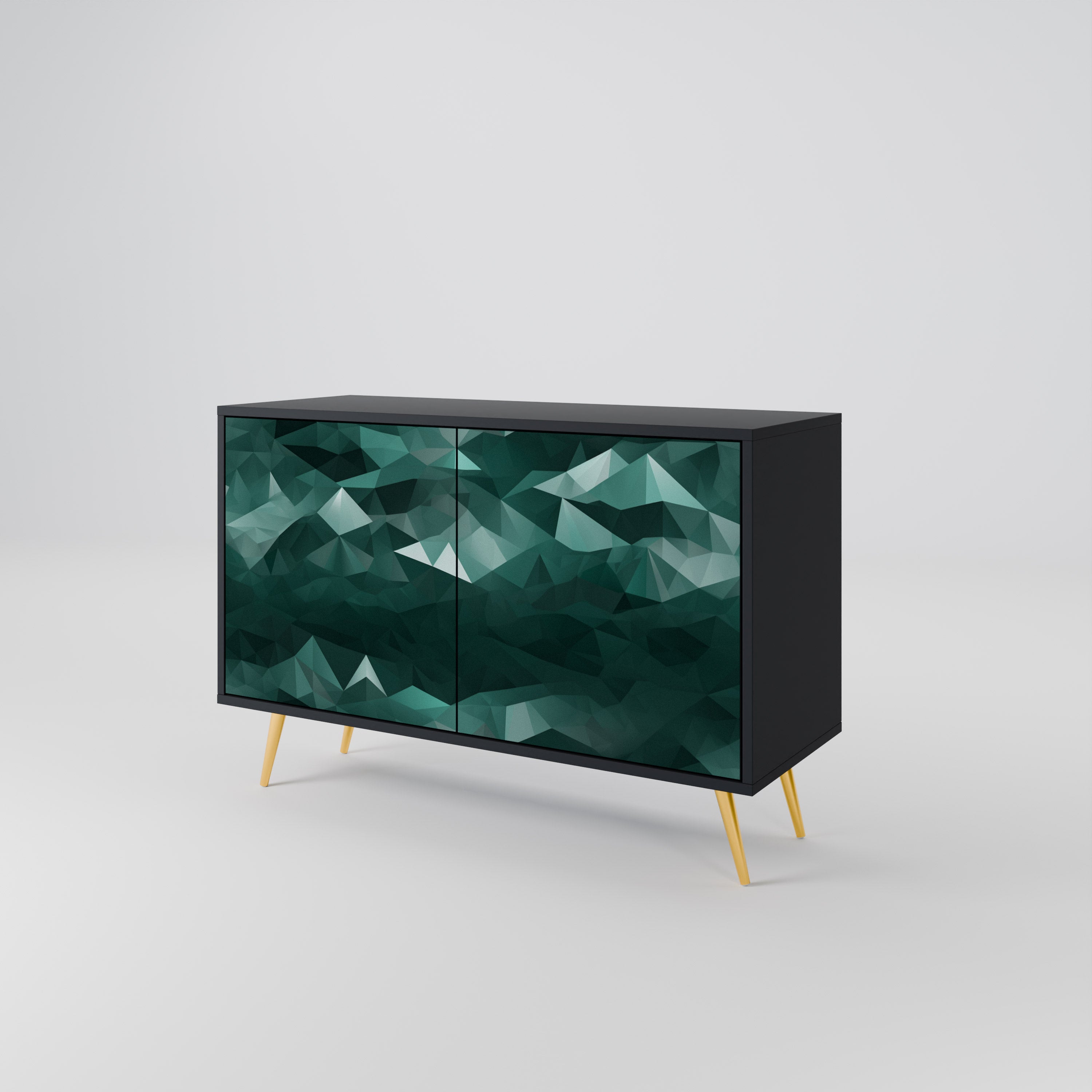 POLYGONAL FLOATING 2-Door Sideboard