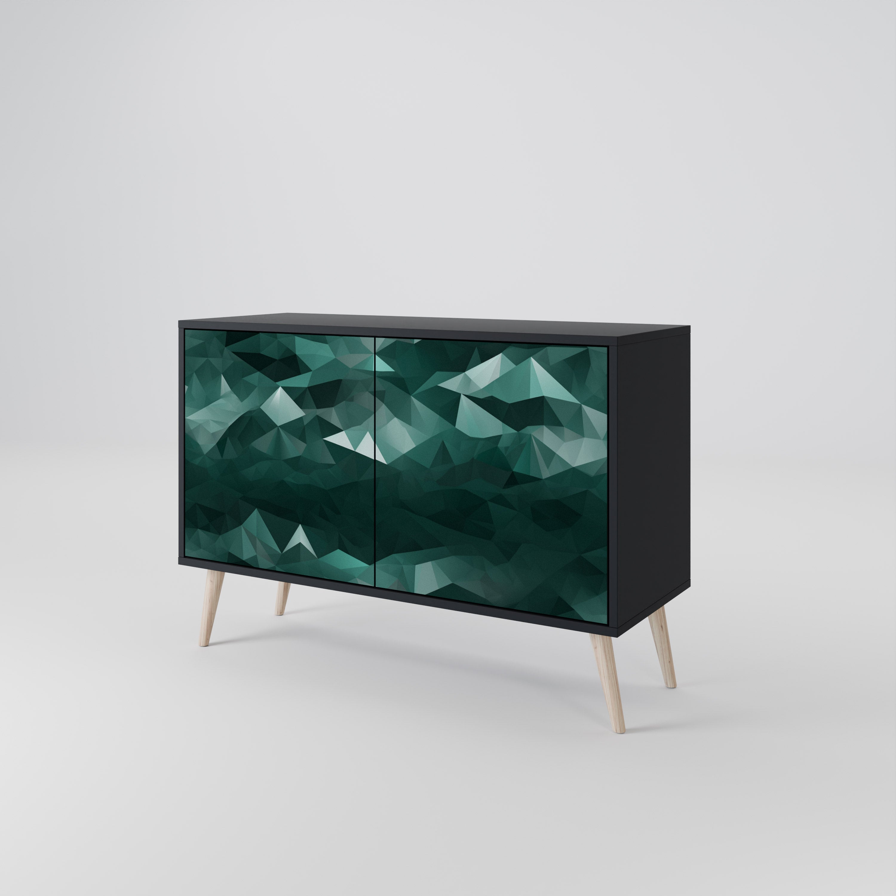 POLYGONAL FLOATING 2-Door Sideboard