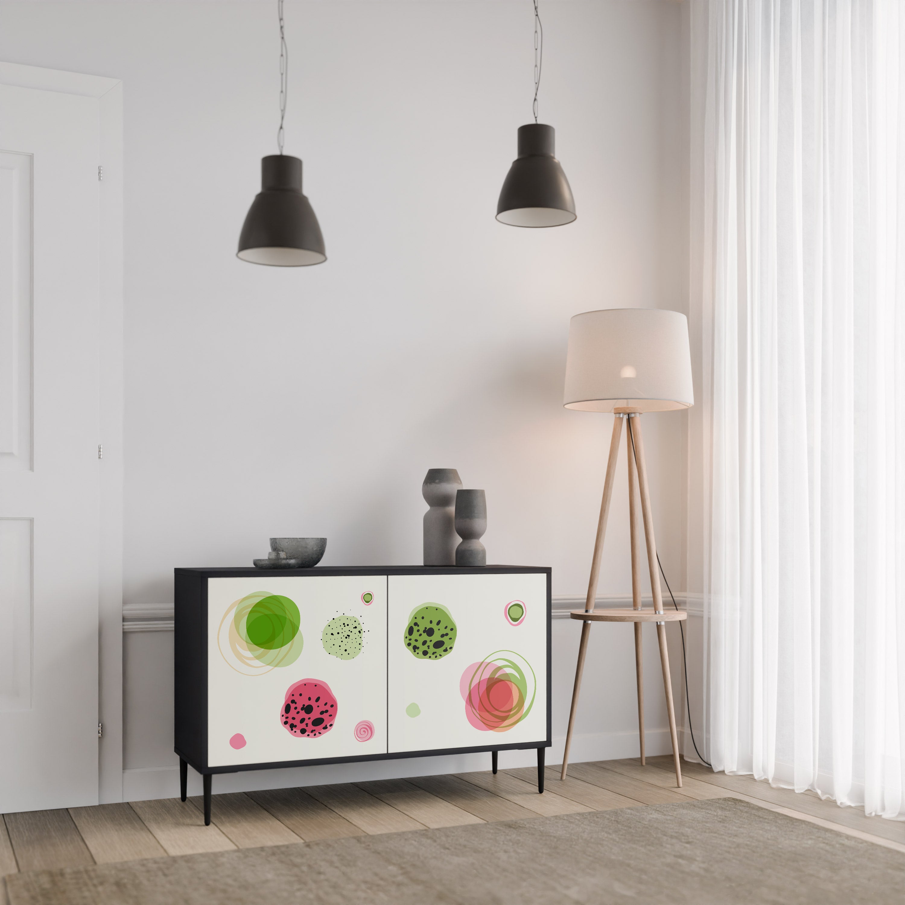 COLORFUL COSMOS 2-Door Sideboard