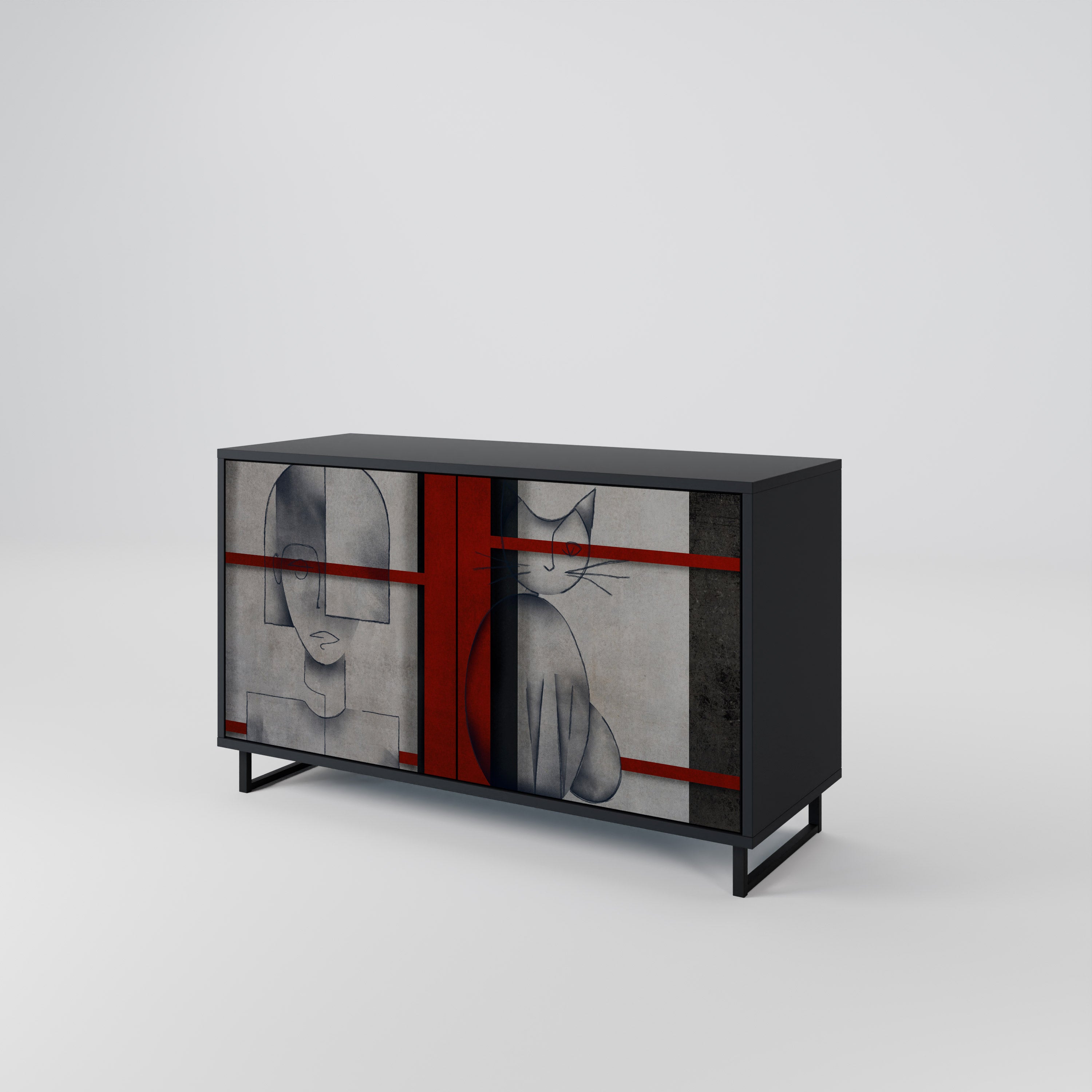 GRAY FIGURES 2-Door Sideboard