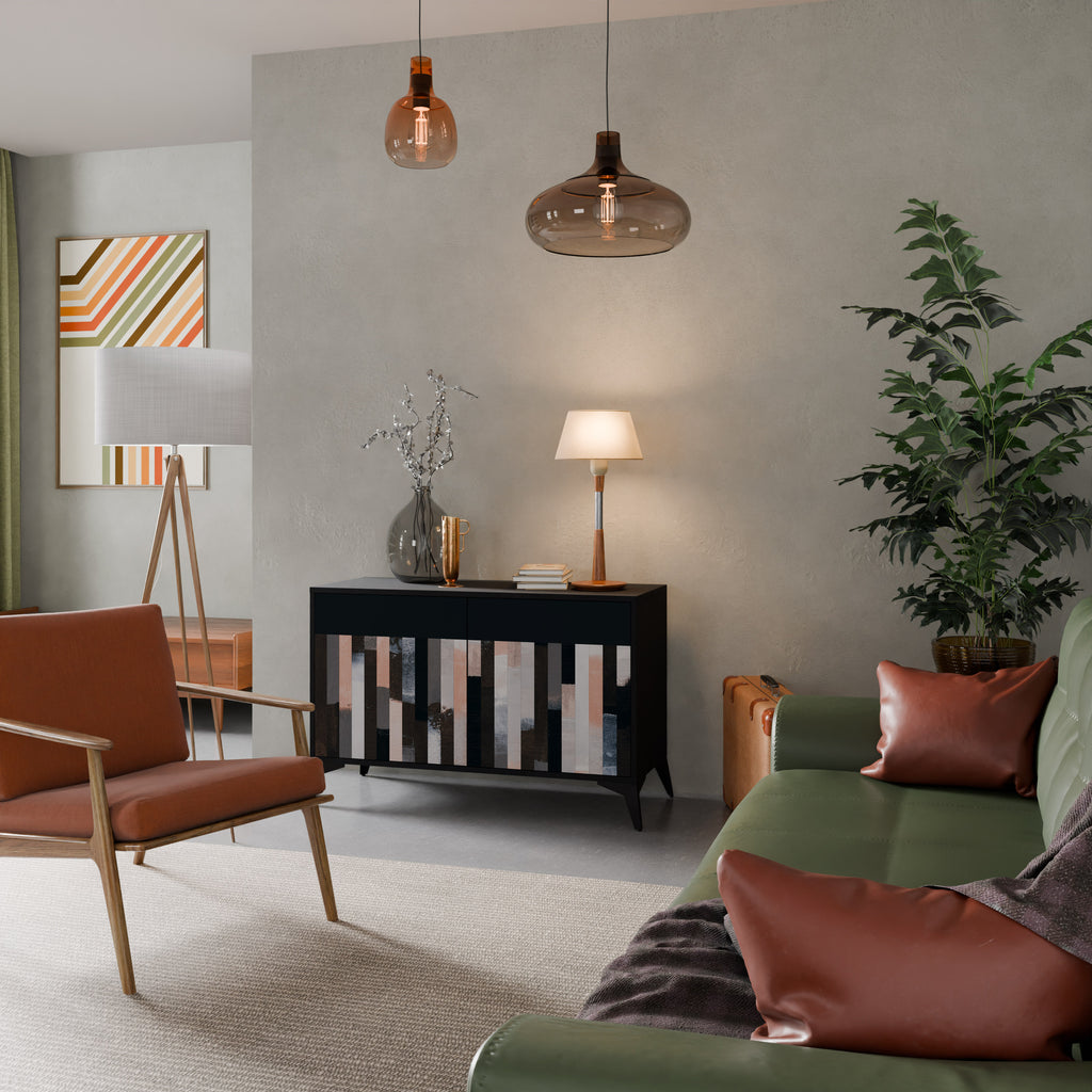 COLLAGE OF RECTANGLES 2-Door Sideboard