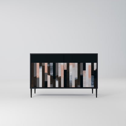 COLLAGE OF RECTANGLES Dvoudveřová komoda
