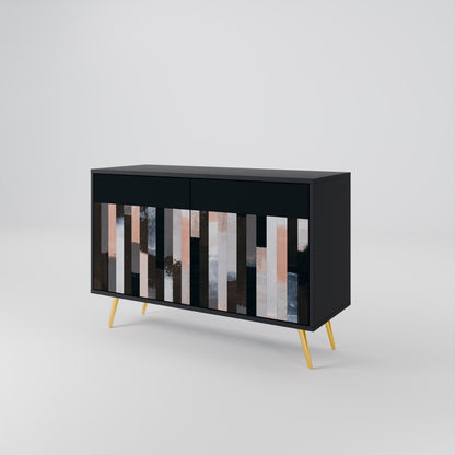 COLLAGE OF RECTANGLES Dvoudveřová komoda