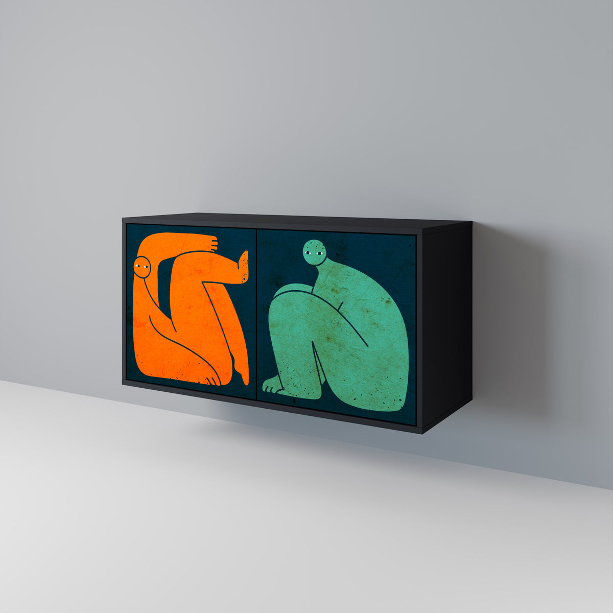 TOGETHER BUT SEPARATELY Dvoudveřová komoda