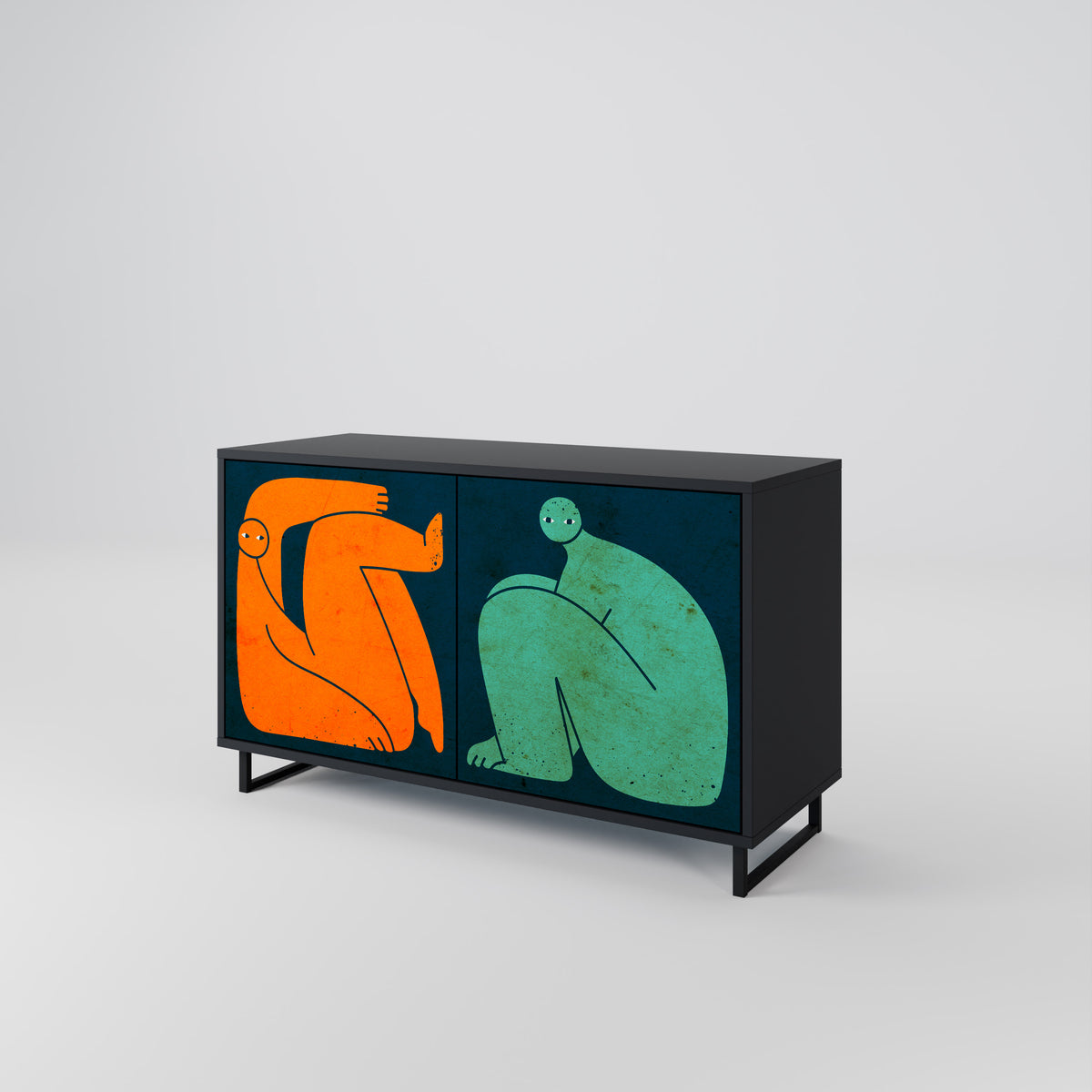 TOGETHER BUT SEPARATELY Dvoudveřová komoda