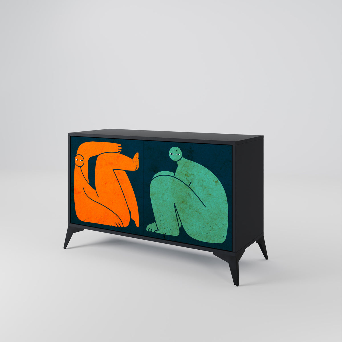 TOGETHER BUT SEPARATELY Dvoudveřová komoda