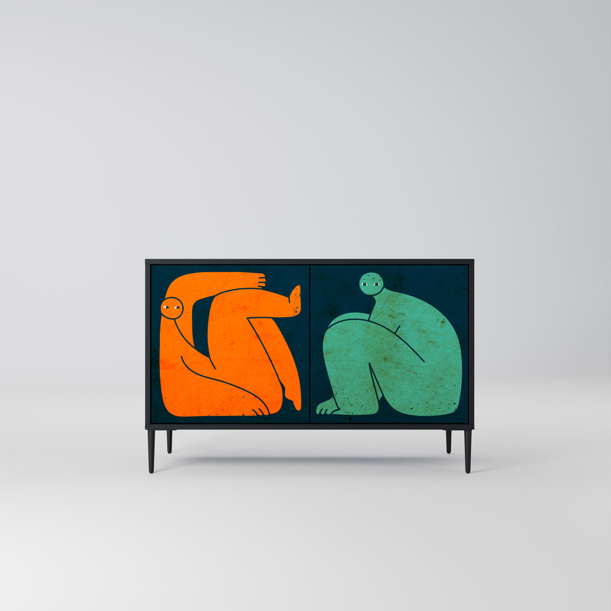 TOGETHER BUT SEPARATELY Dvoudveřová komoda