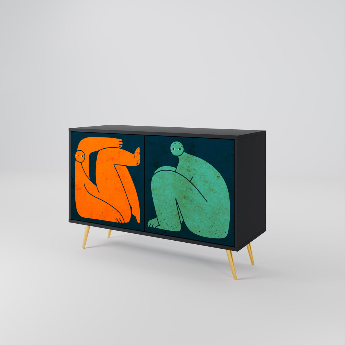 TOGETHER BUT SEPARATELY Dvoudveřová komoda