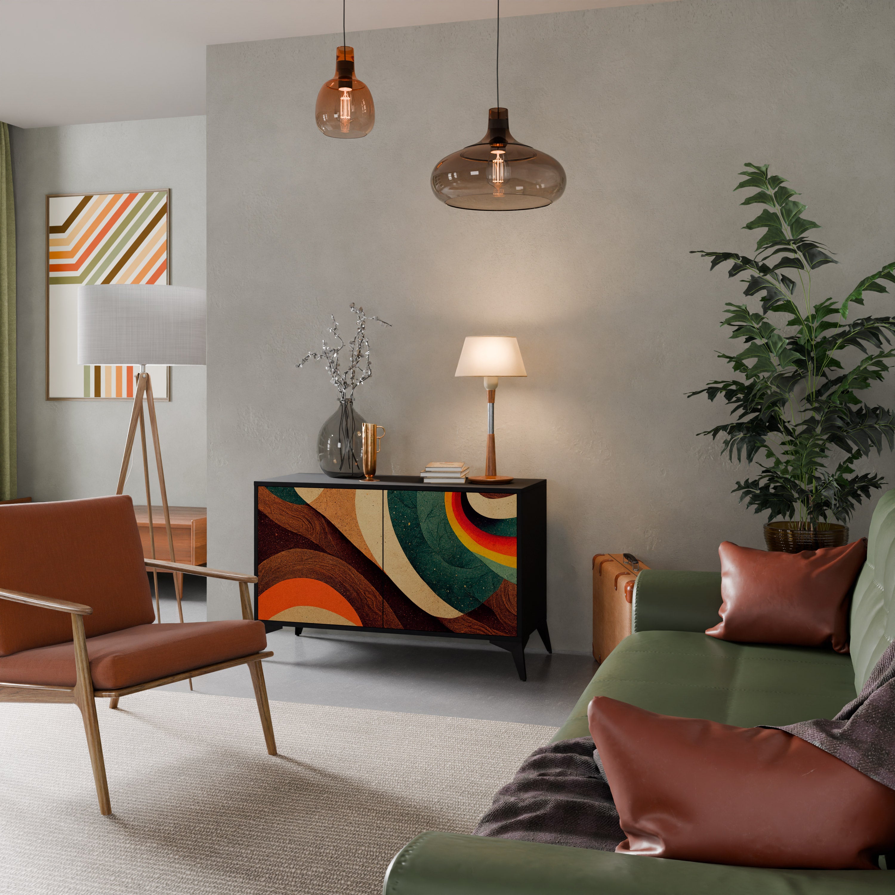 COLORFUL STRANDS 2-Door Sideboard