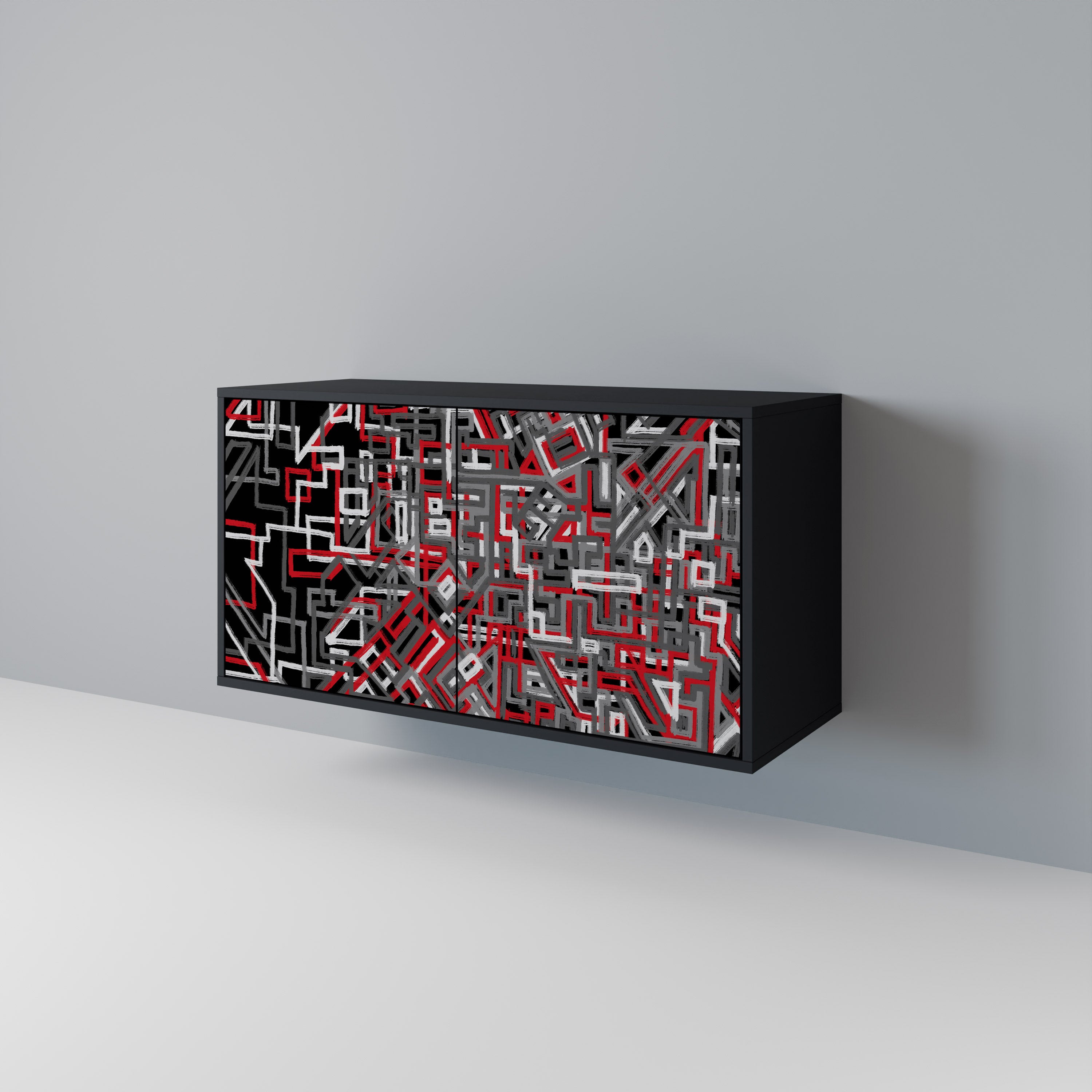 BROKEN LINES 2-Door Sideboard