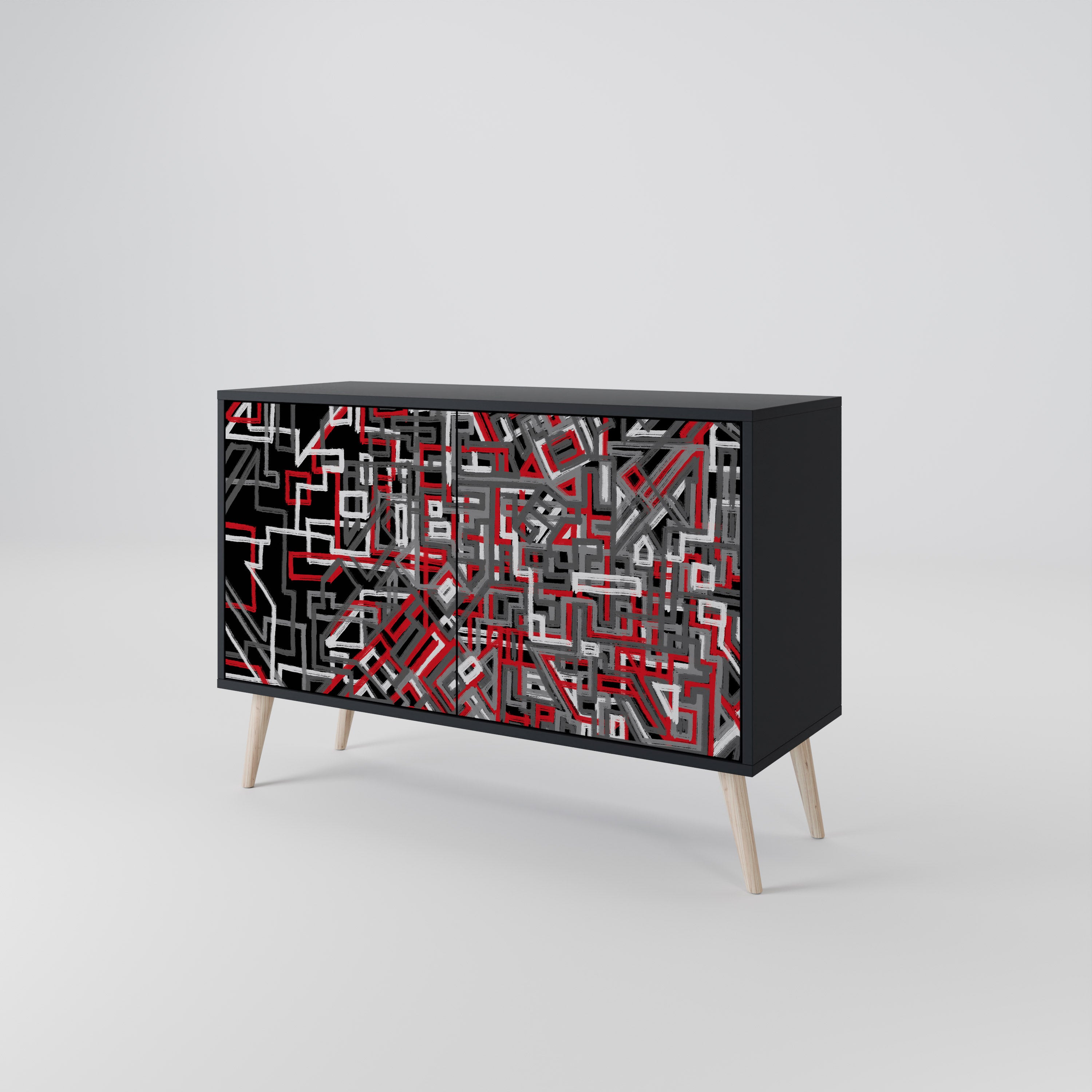 BROKEN LINES 2-Door Sideboard