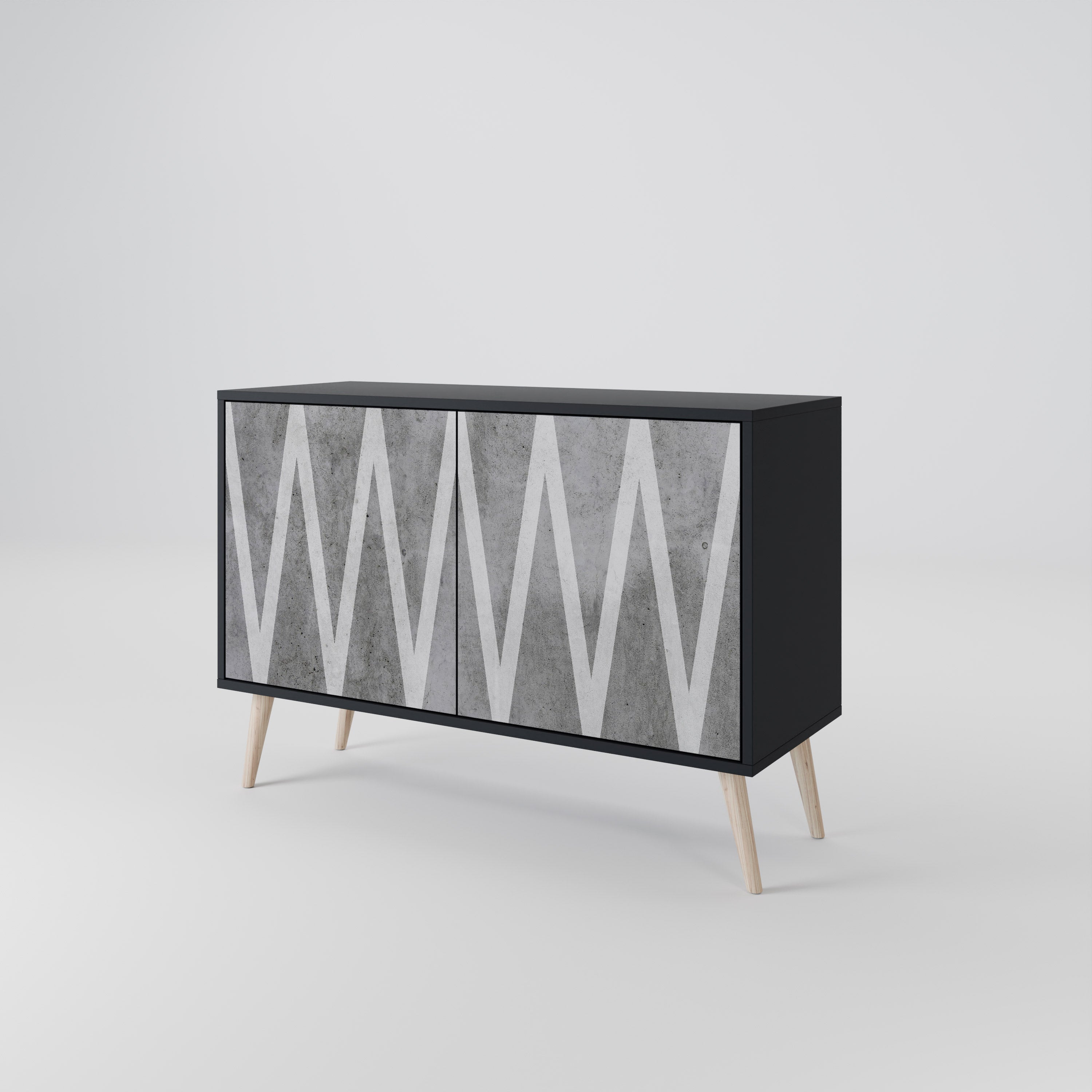 SOLID ZIG ZAG 2-Door Sideboard