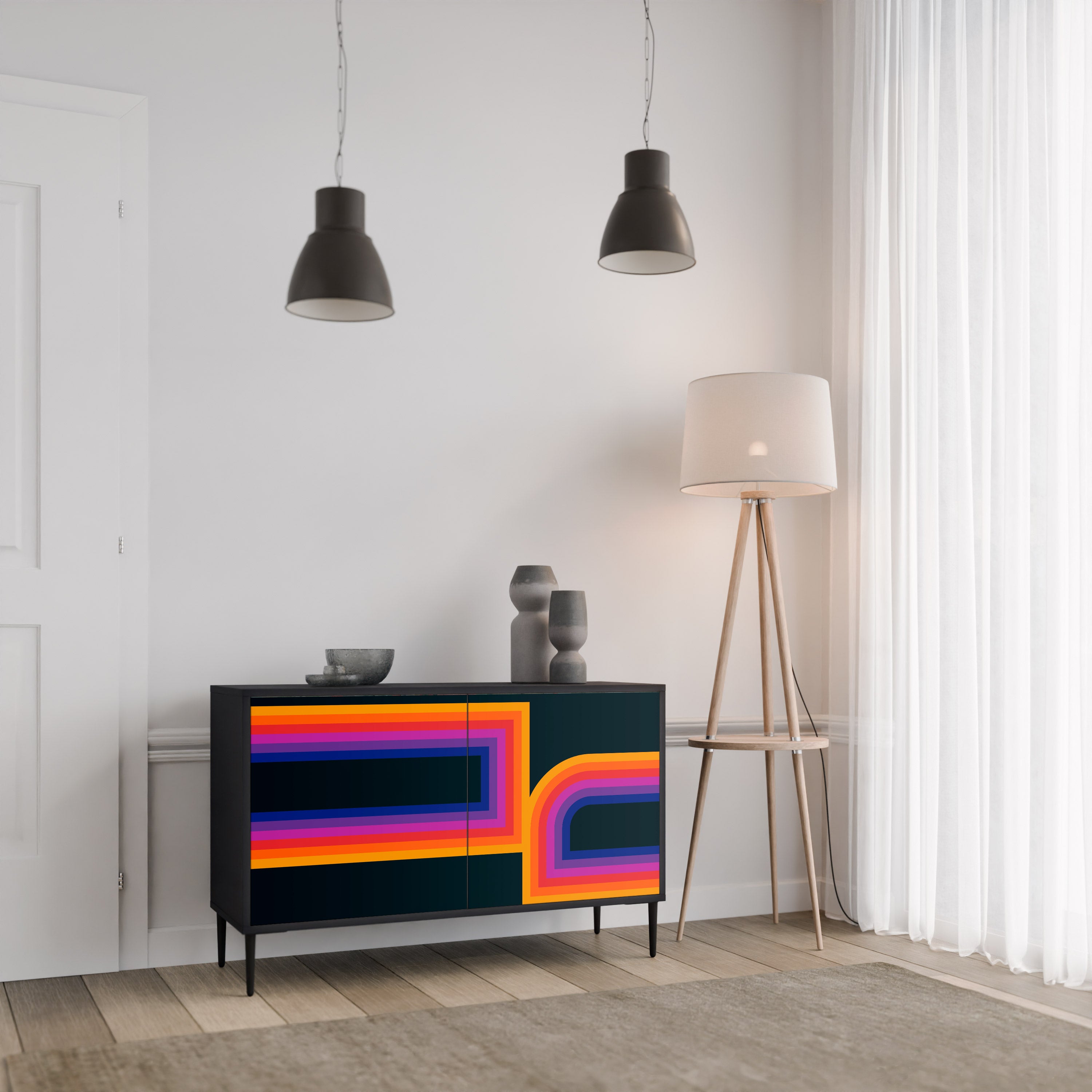 BLINDED BY THE LIGHTS 2-Door Sideboard