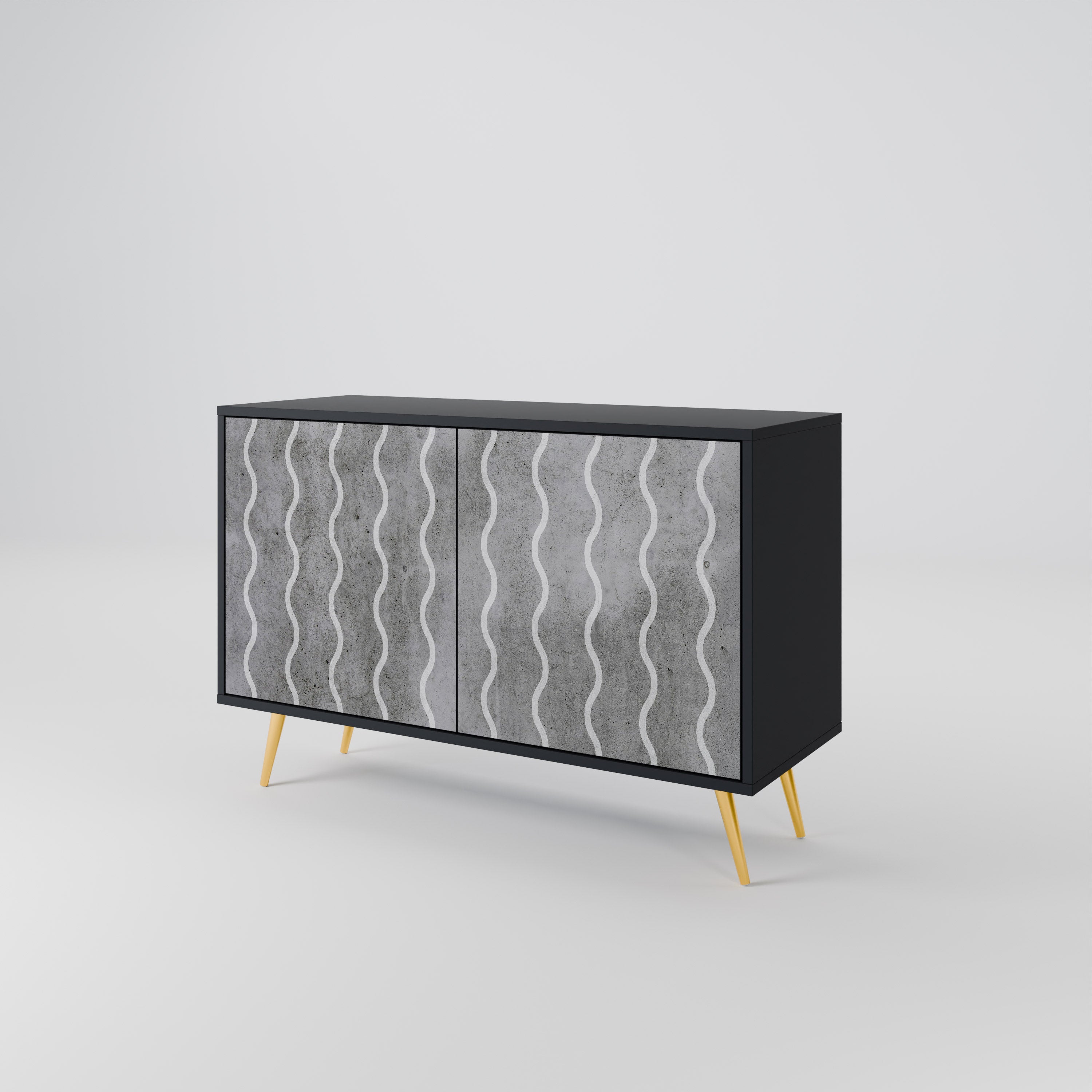 WAVES OF CONCRETE 2-Door Sideboard