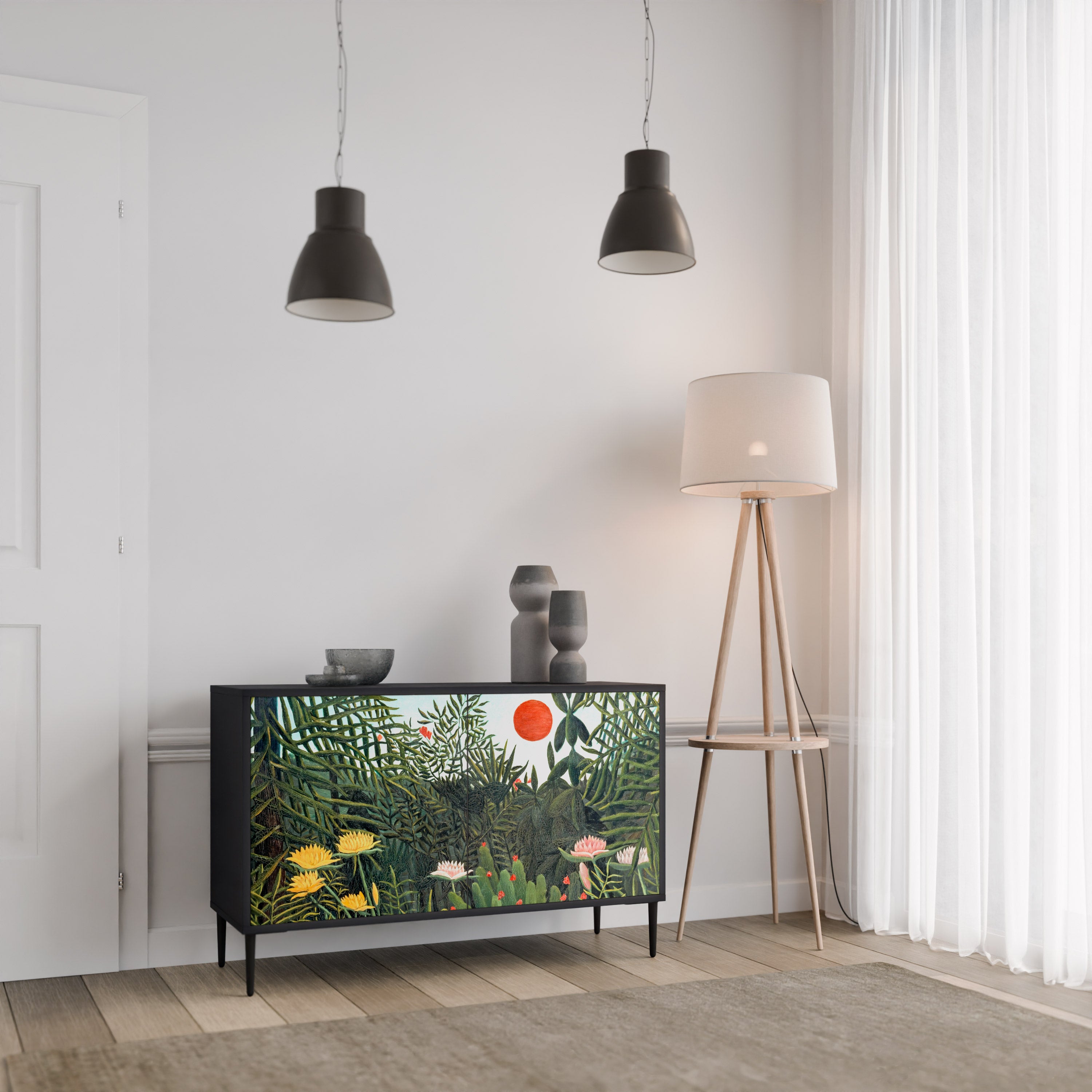 VIRGIN FOREST WITH SUNSET 2-Door Sideboard