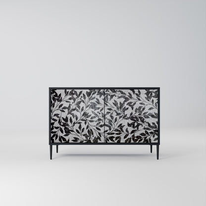 CHARCOAL SPROUT Dvoudveřová komoda