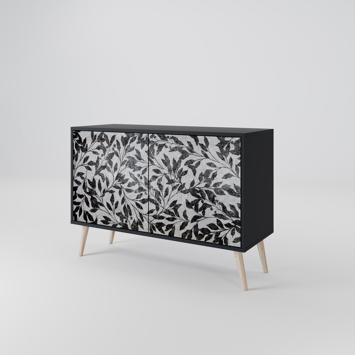 CHARCOAL SPROUT Dvoudveřová komoda