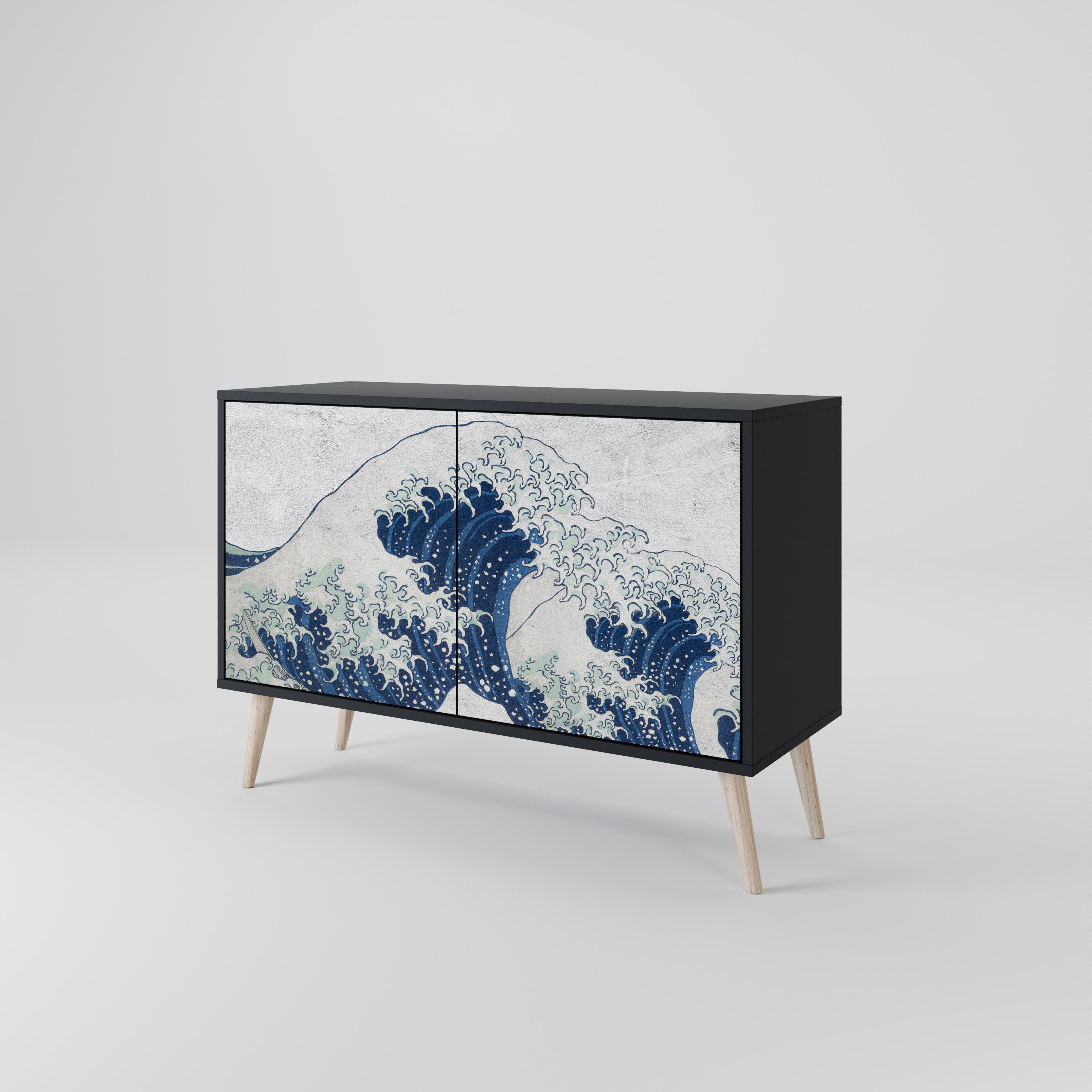 THE GREAT WAVE AT KANAGAWA 2-Door Sideboard