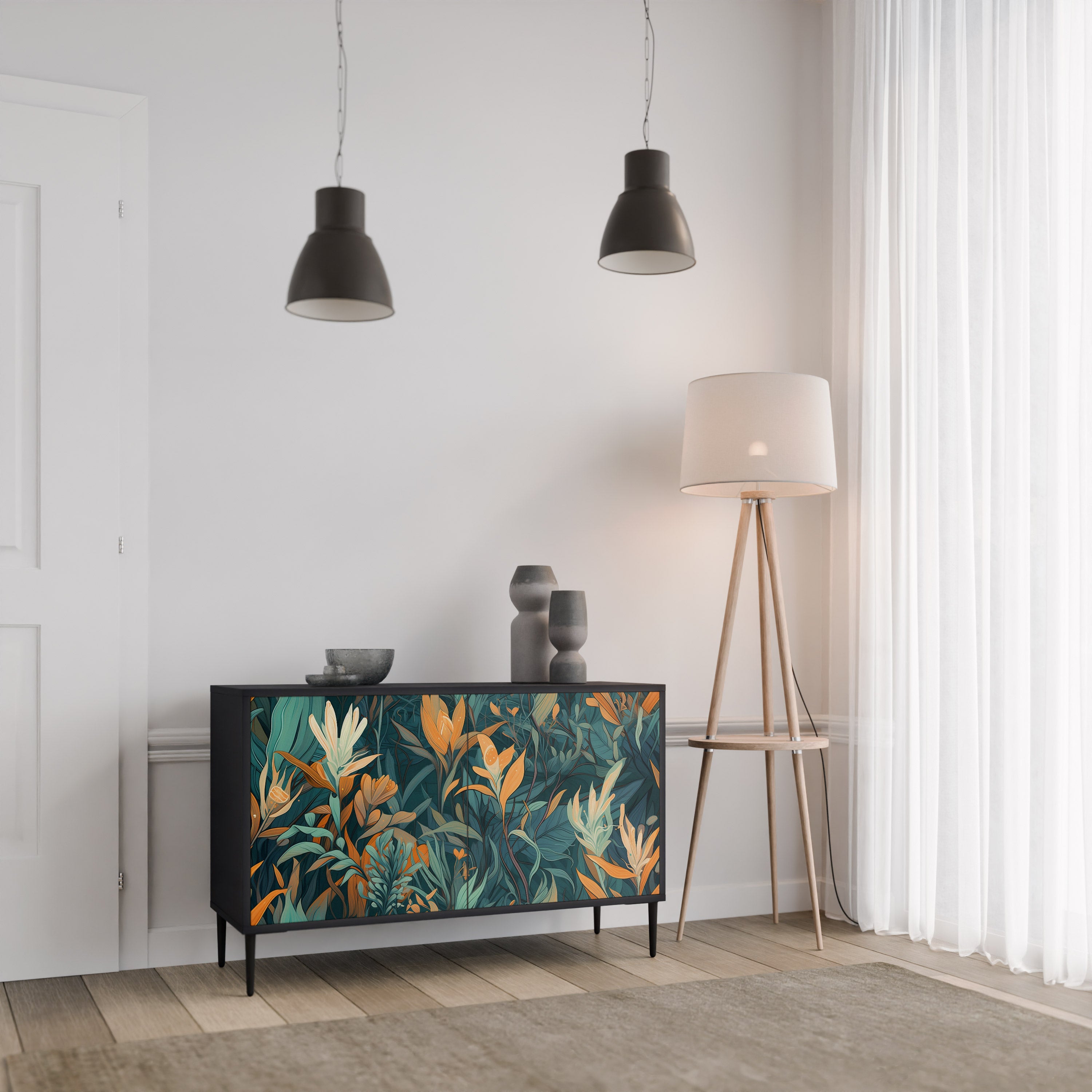 FLORAL SERENITY 2-Door Sideboard