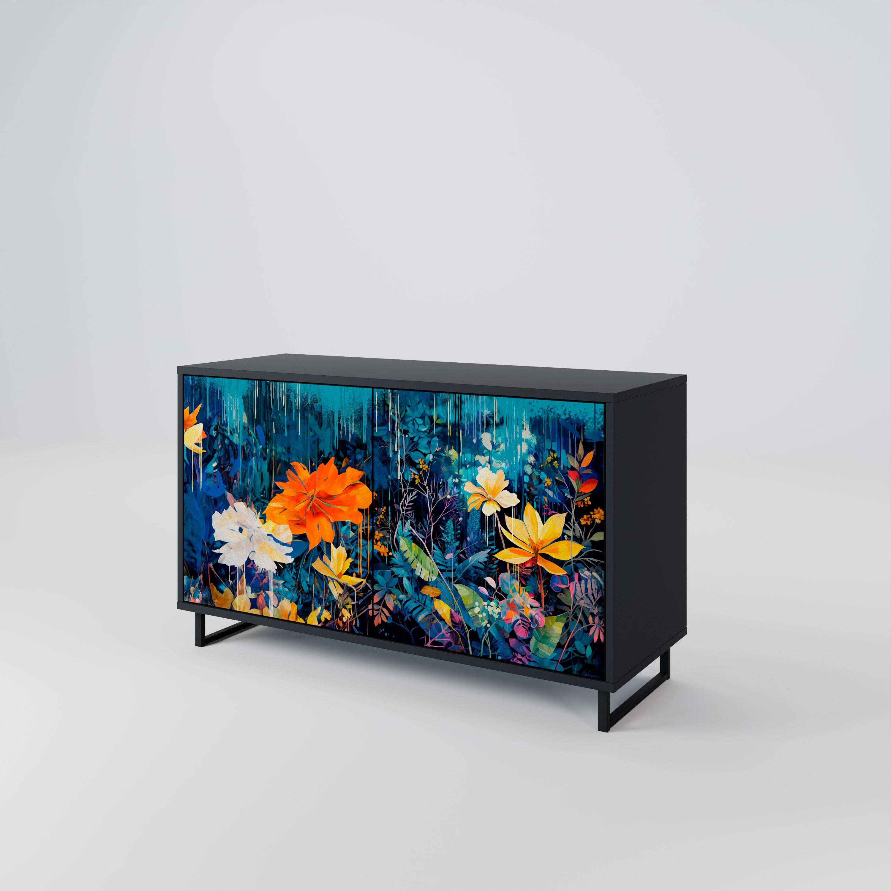 MIDNIGHT BLOSSOM 2-Door Sideboard