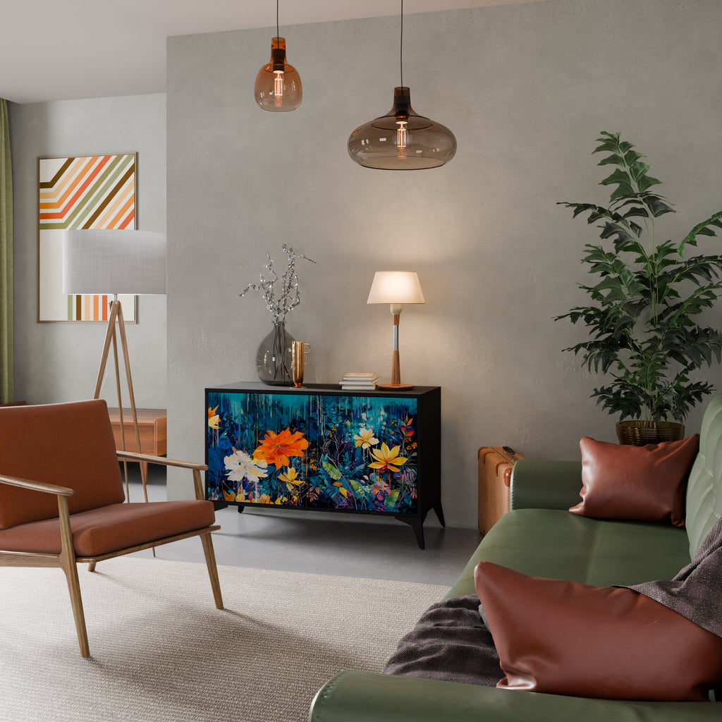 MIDNIGHT BLOSSOM 2-Door Sideboard